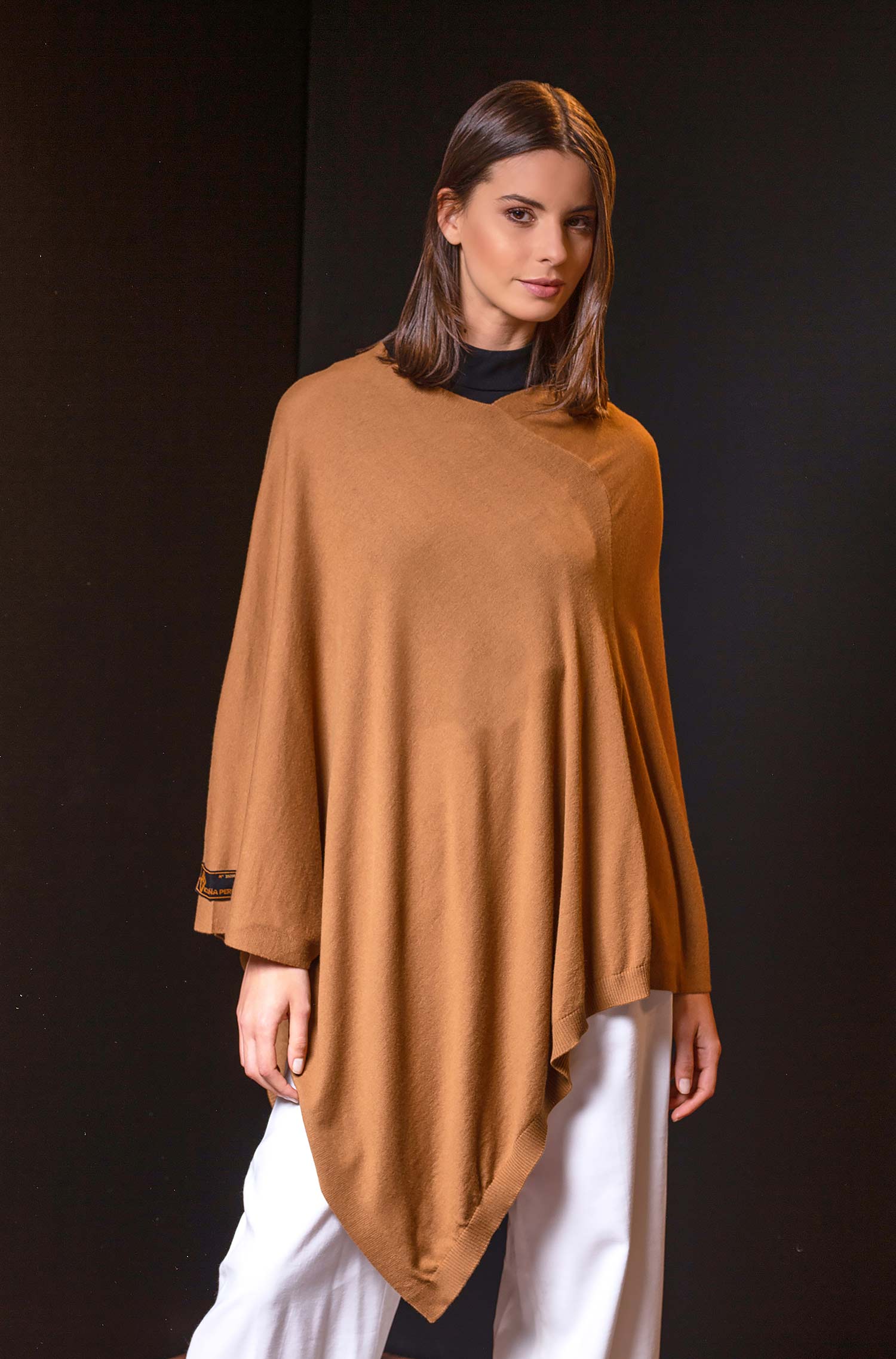 Poncho 100% vigogne BERYL pour femme