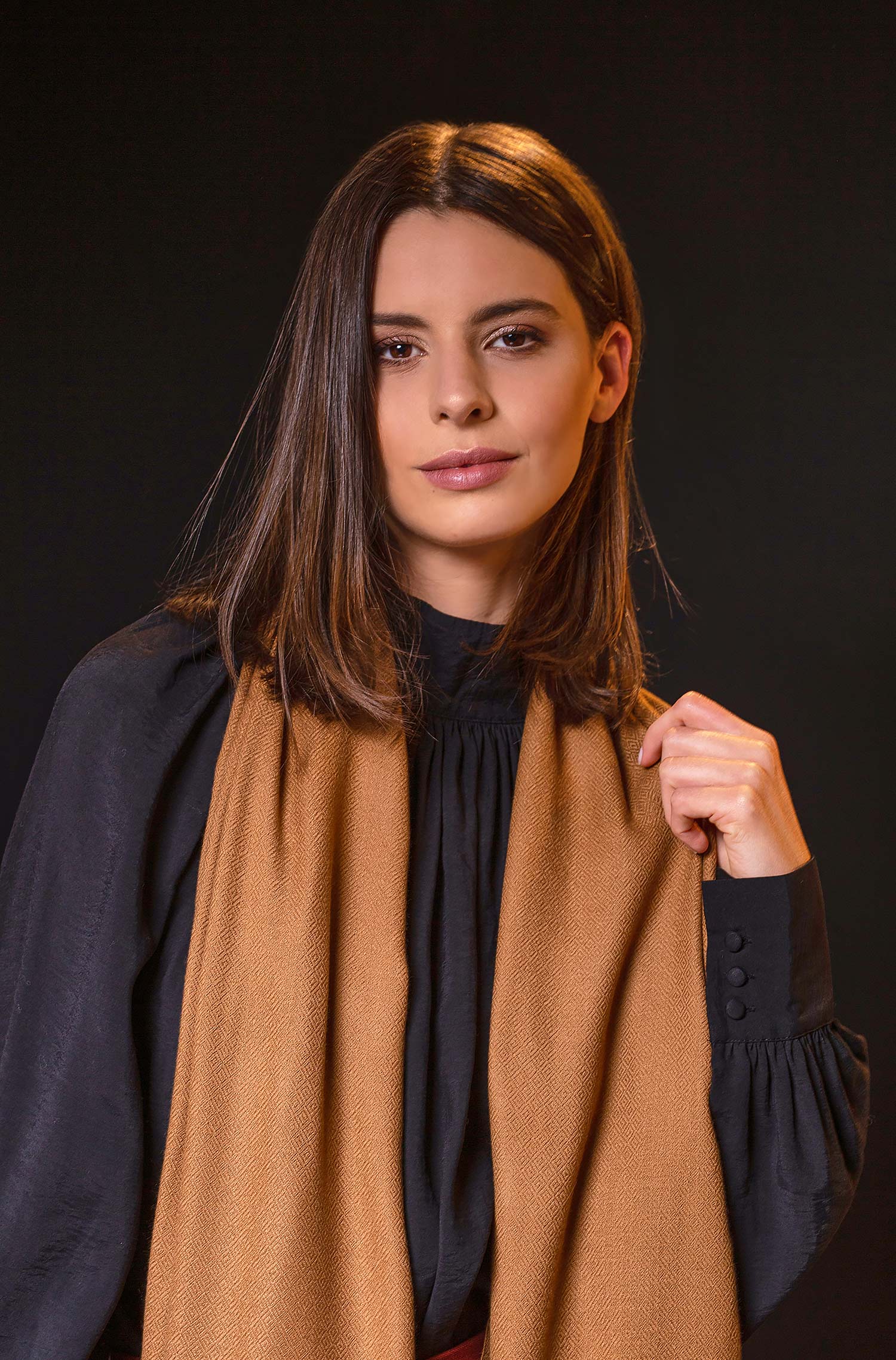 100% Vikunja Stola BELLINZONA 70cm x200cm für Damen