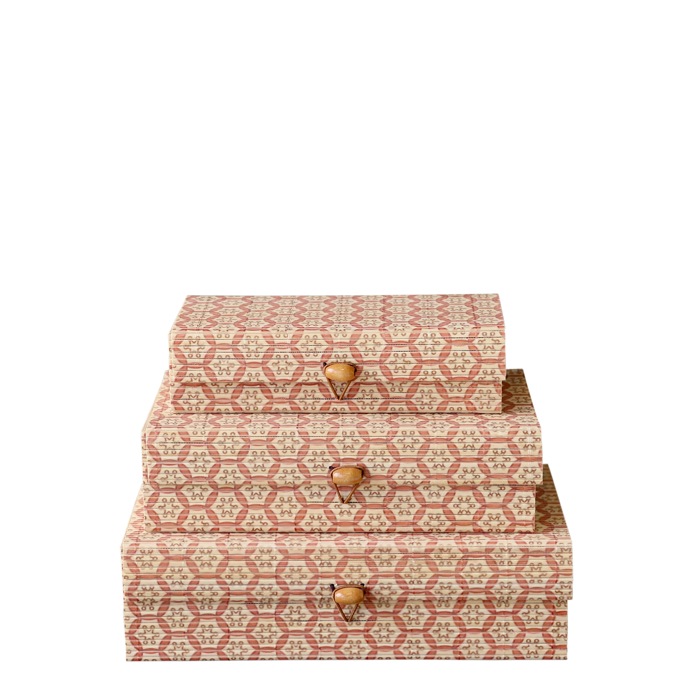 Amilly Bambus-Boxen Set, 3 Größen, natur