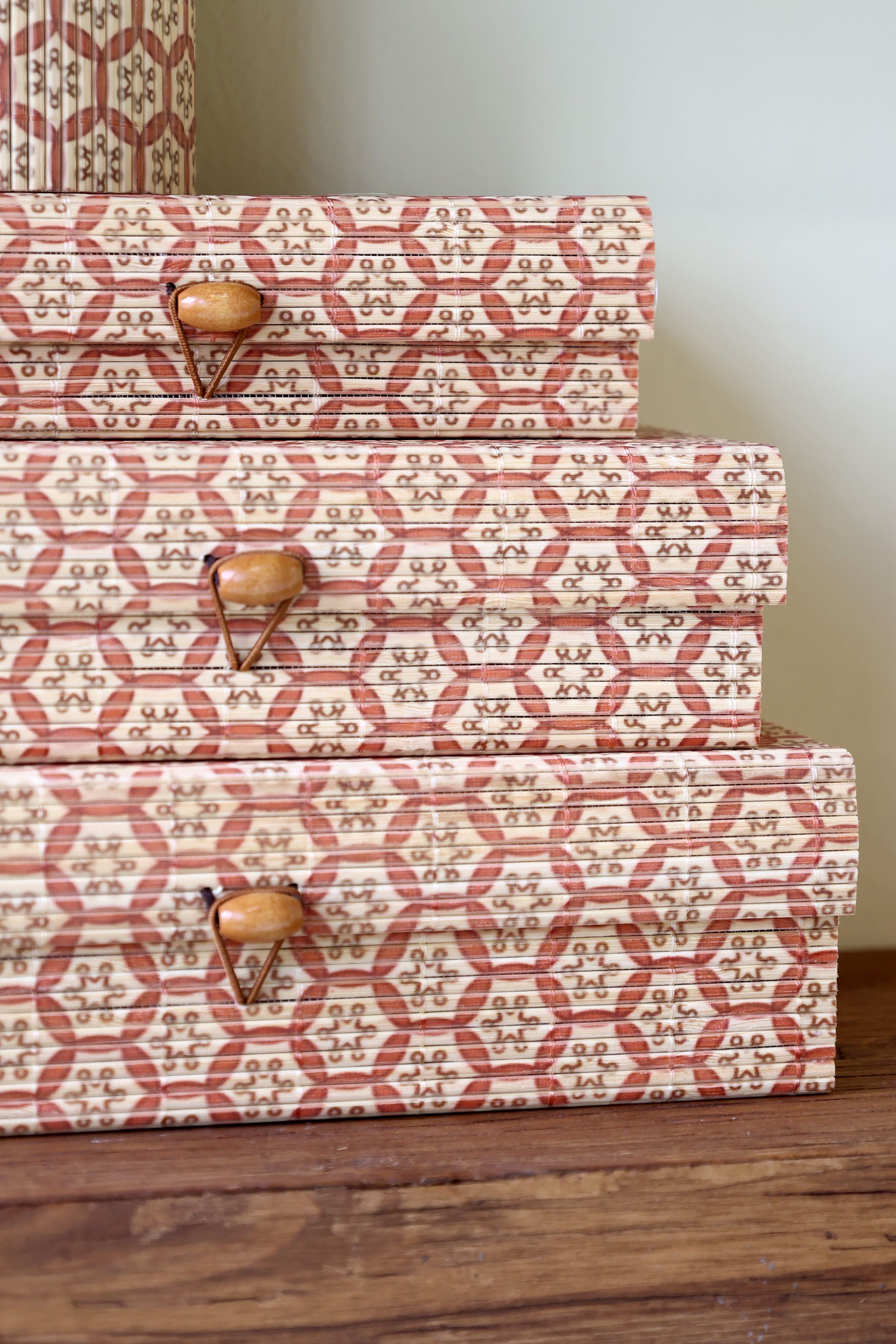 Amilly Bambus-Boxen Set, 3 Größen, natur