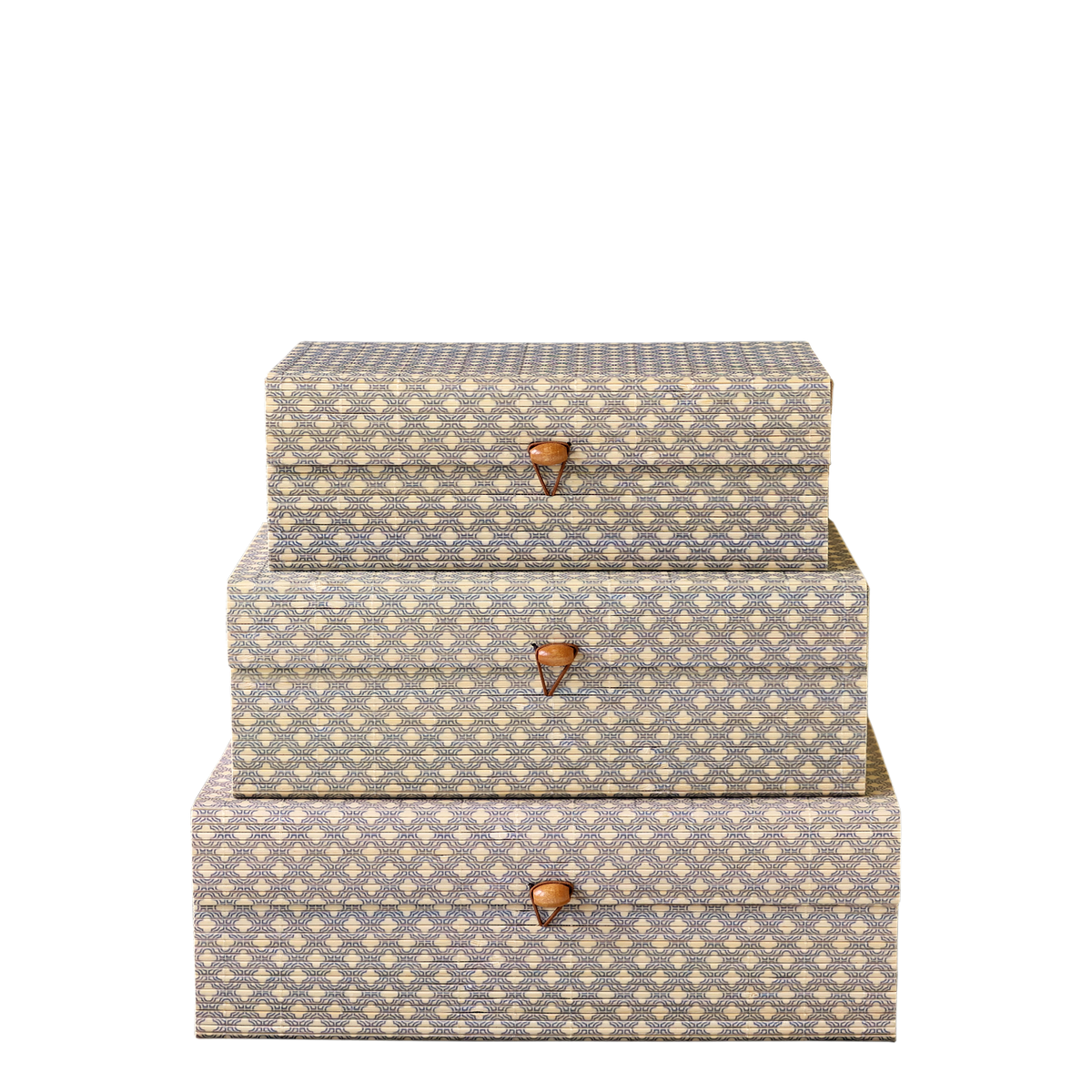 Amilly Bambus-Boxen-Set 3er, 3 Größen, natur