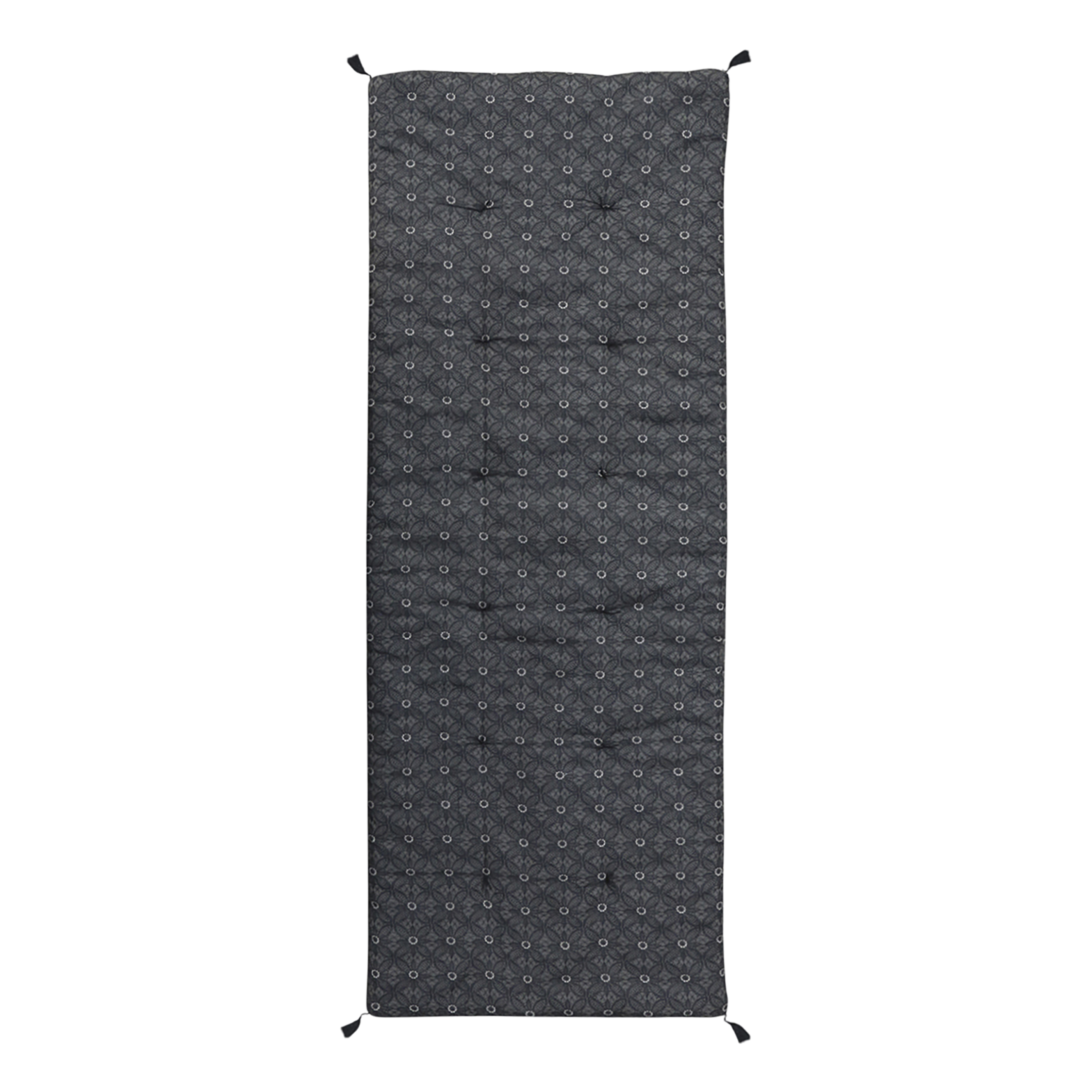 Mattress w. flowers L180/W70 cm coal