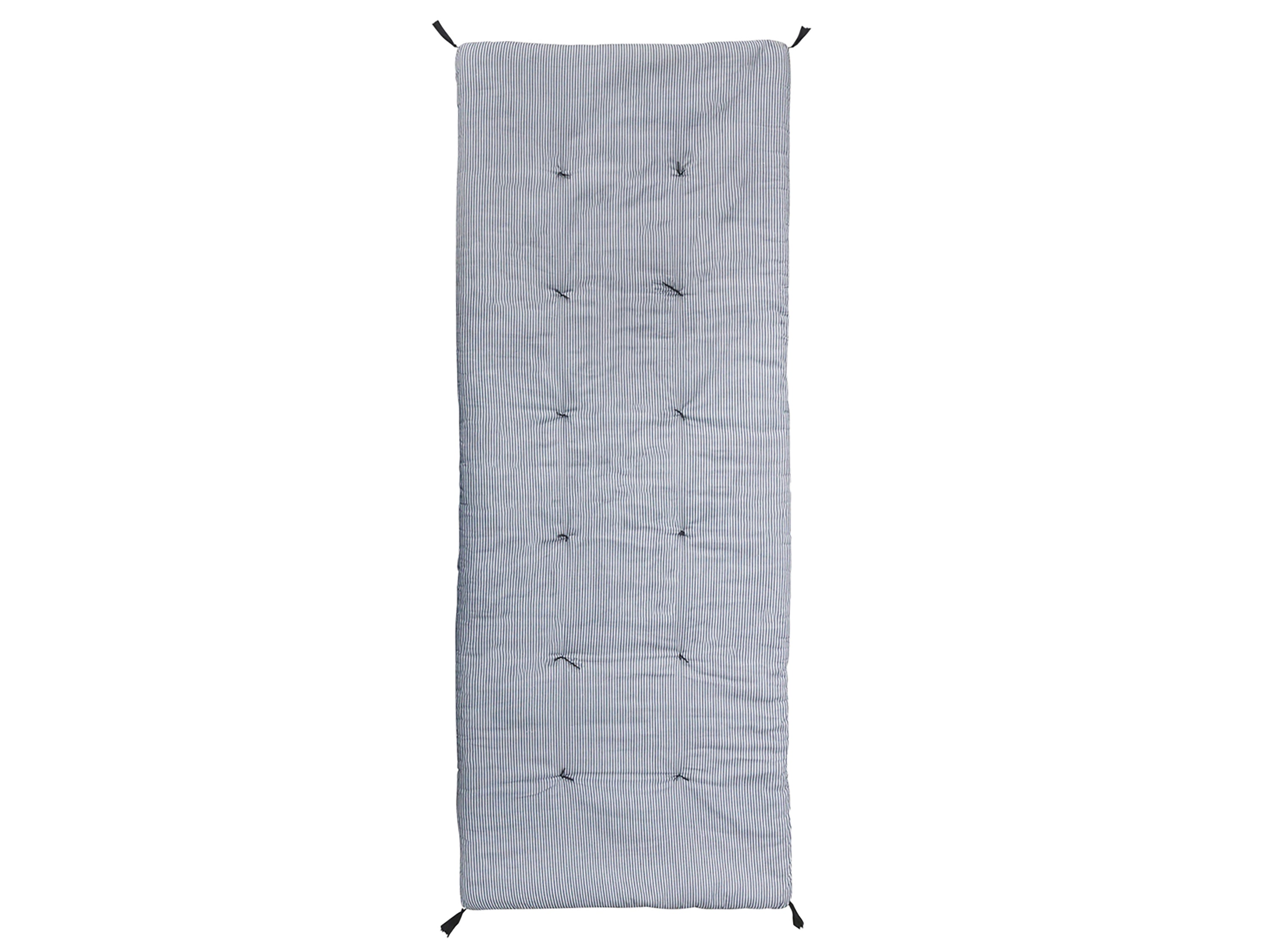 Mattress w. stripes L180/W70 cm black