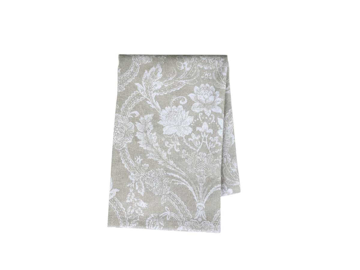 Tea Towel w. flowers L70/W50 cm linen