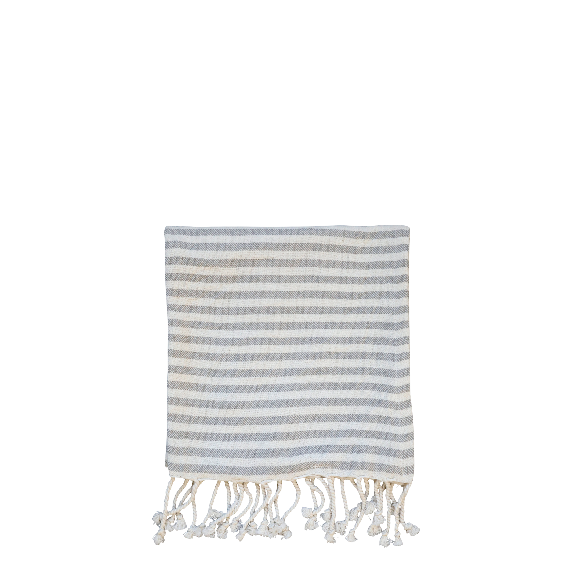 Hammam Towel w. stripes Éternel L90/W45 cm grey