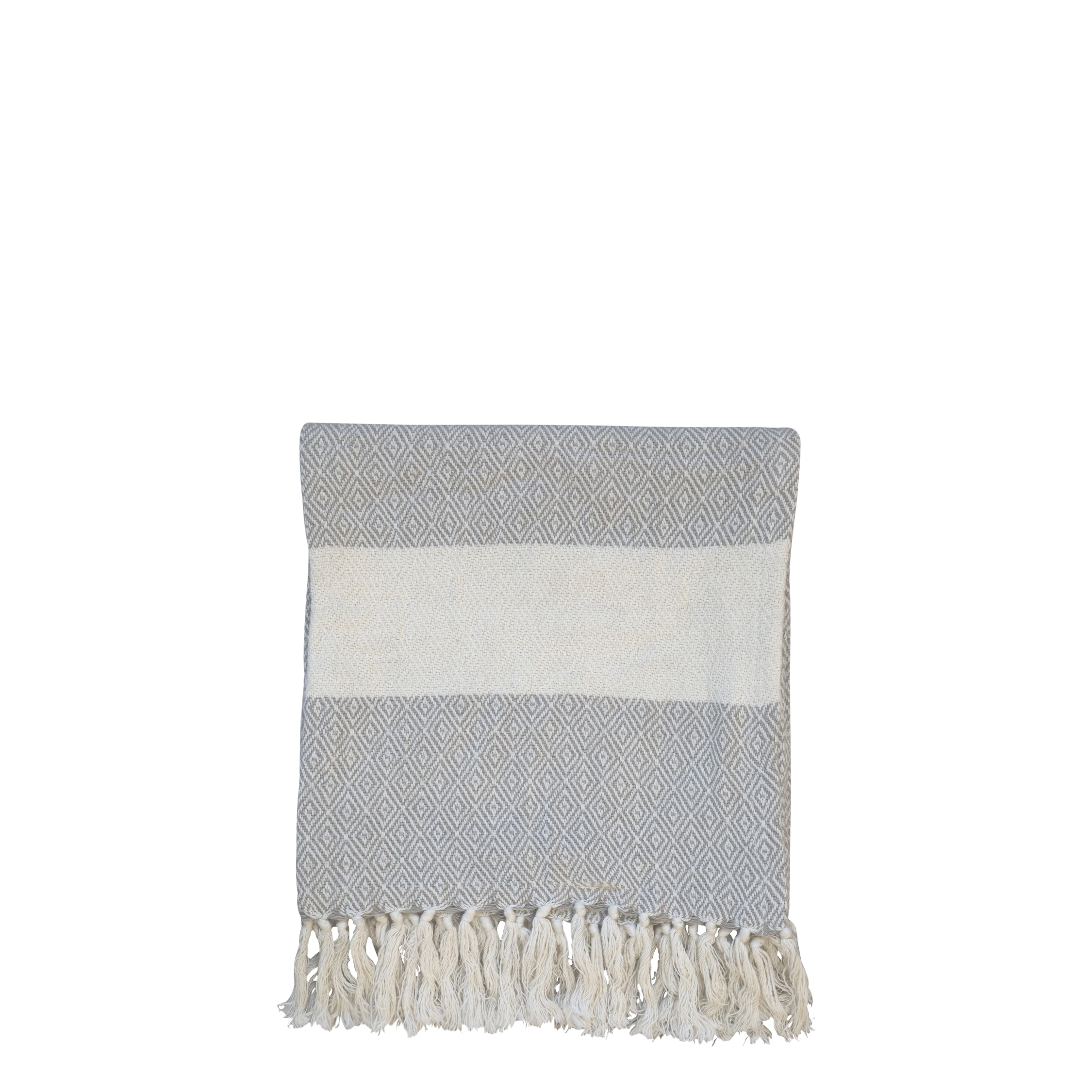 Hammam Towel w. pattern Éternel L90/W45 cm grey