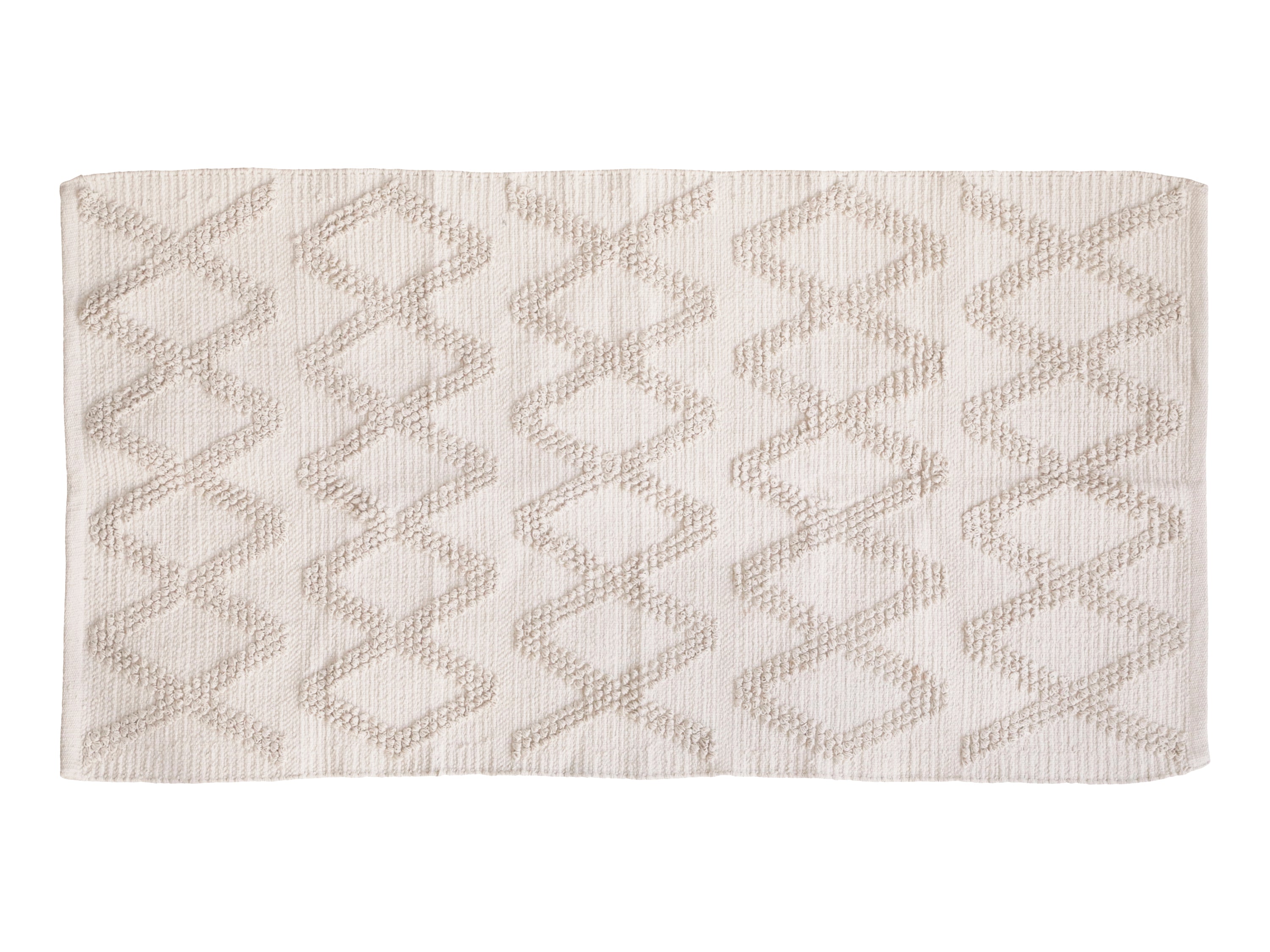 Rug w. pattern L150/W75 cm cream