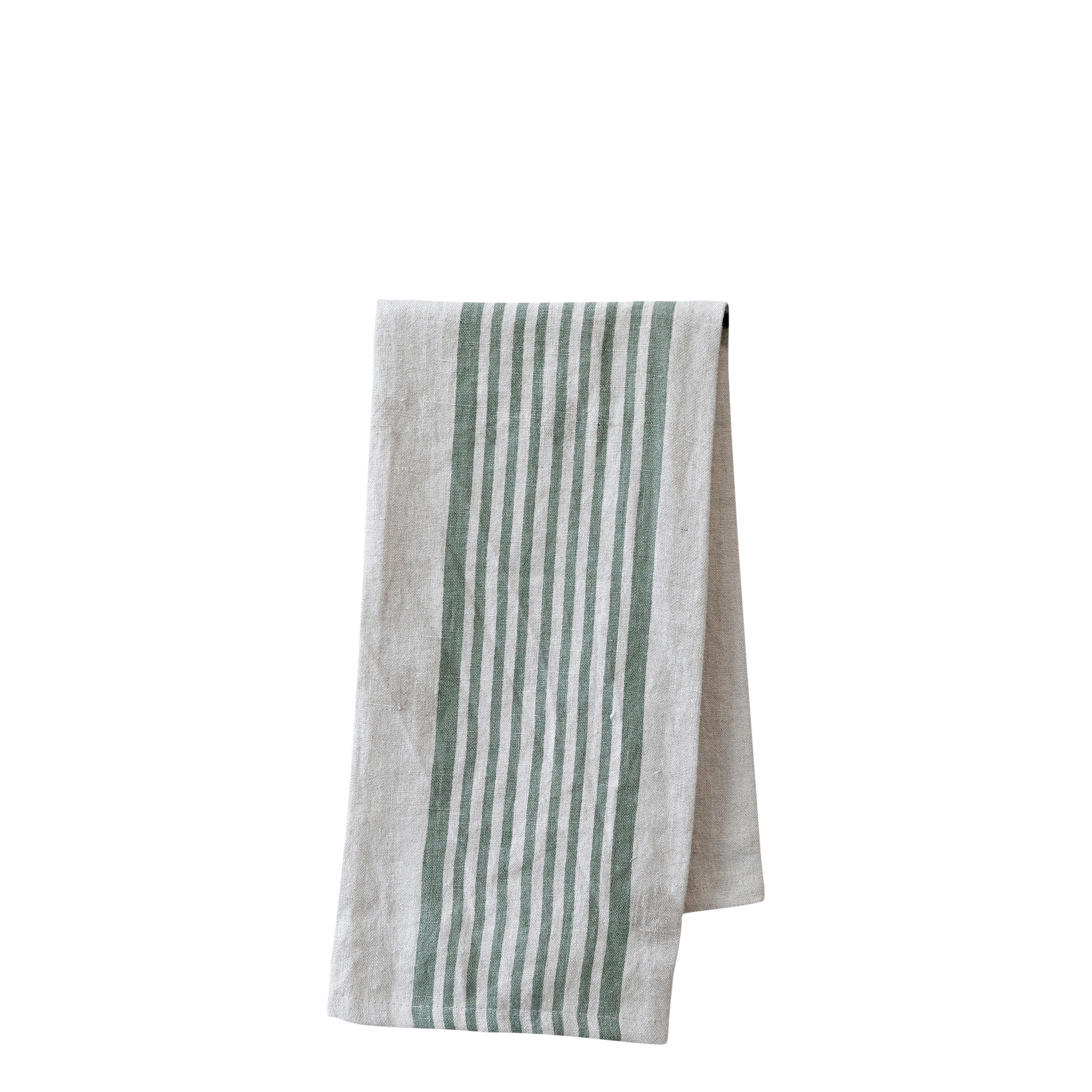 Éternel Tea Towel w. grain sack stripes L70/W50 cm olive