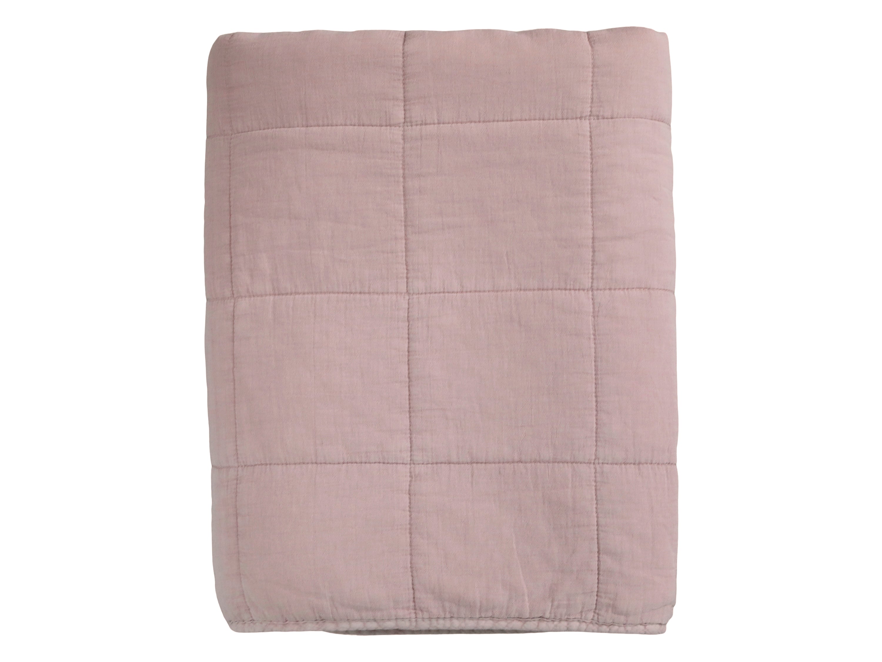Vintage Bedspread L240/B260 cm dusty rose