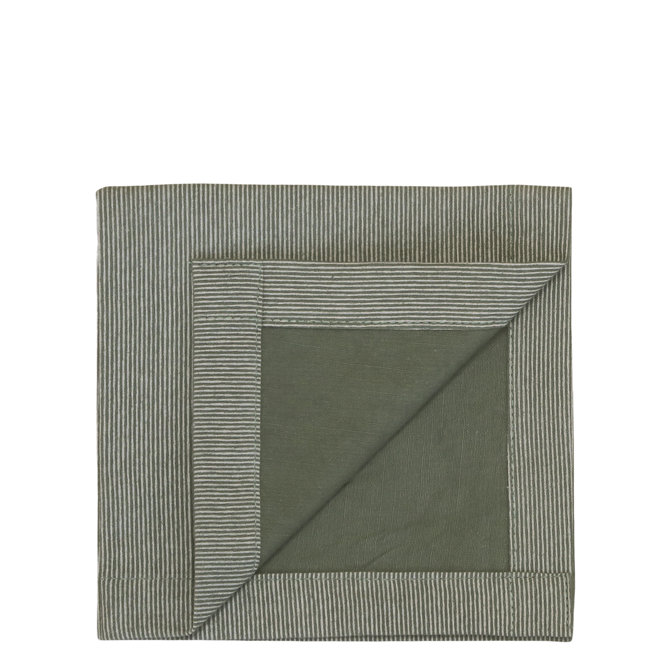 Éternel Towel Mini w. stripes L32/W32 cm olive