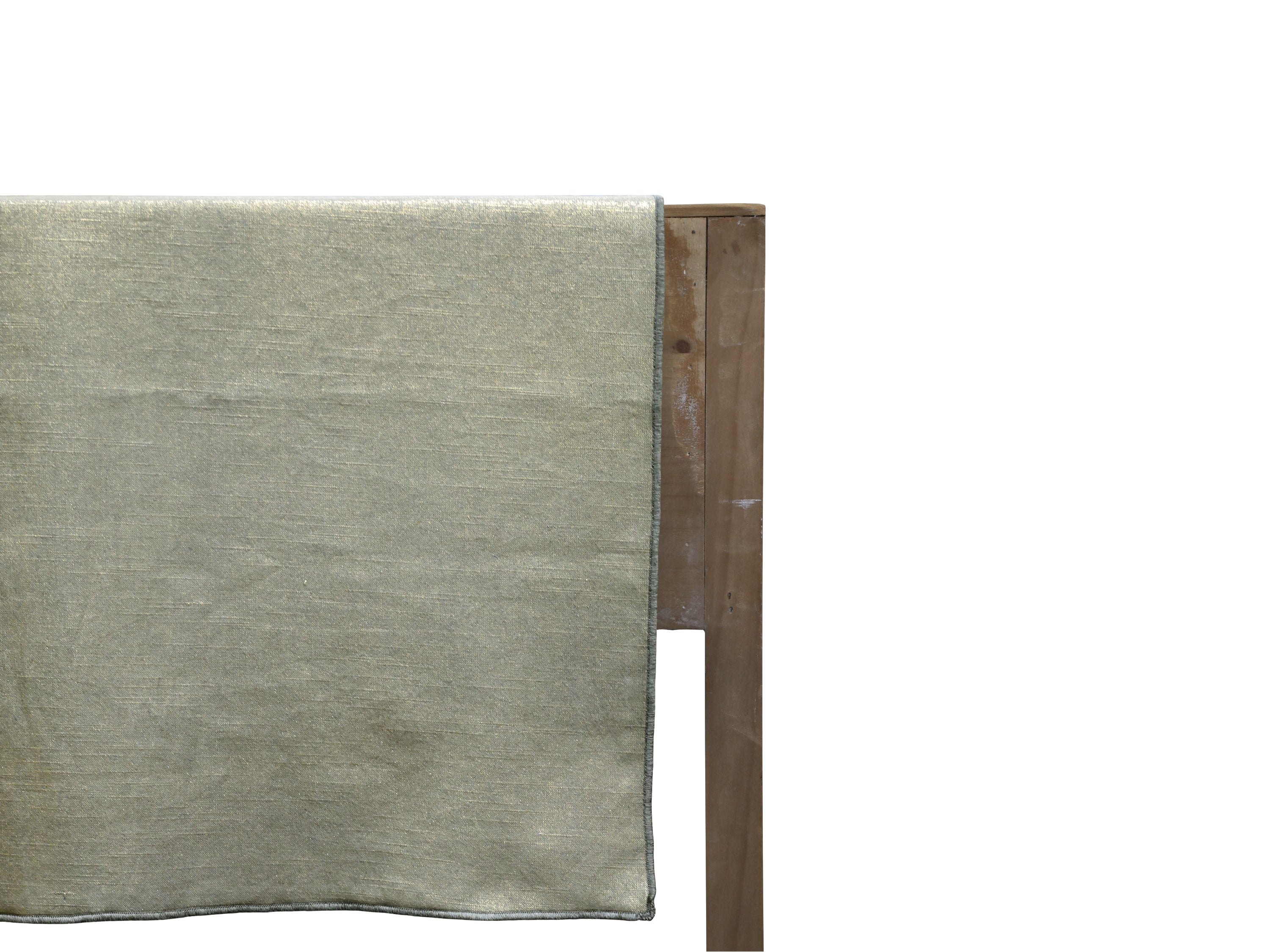 Table Runner w. gold print L150/W45 cm olive green