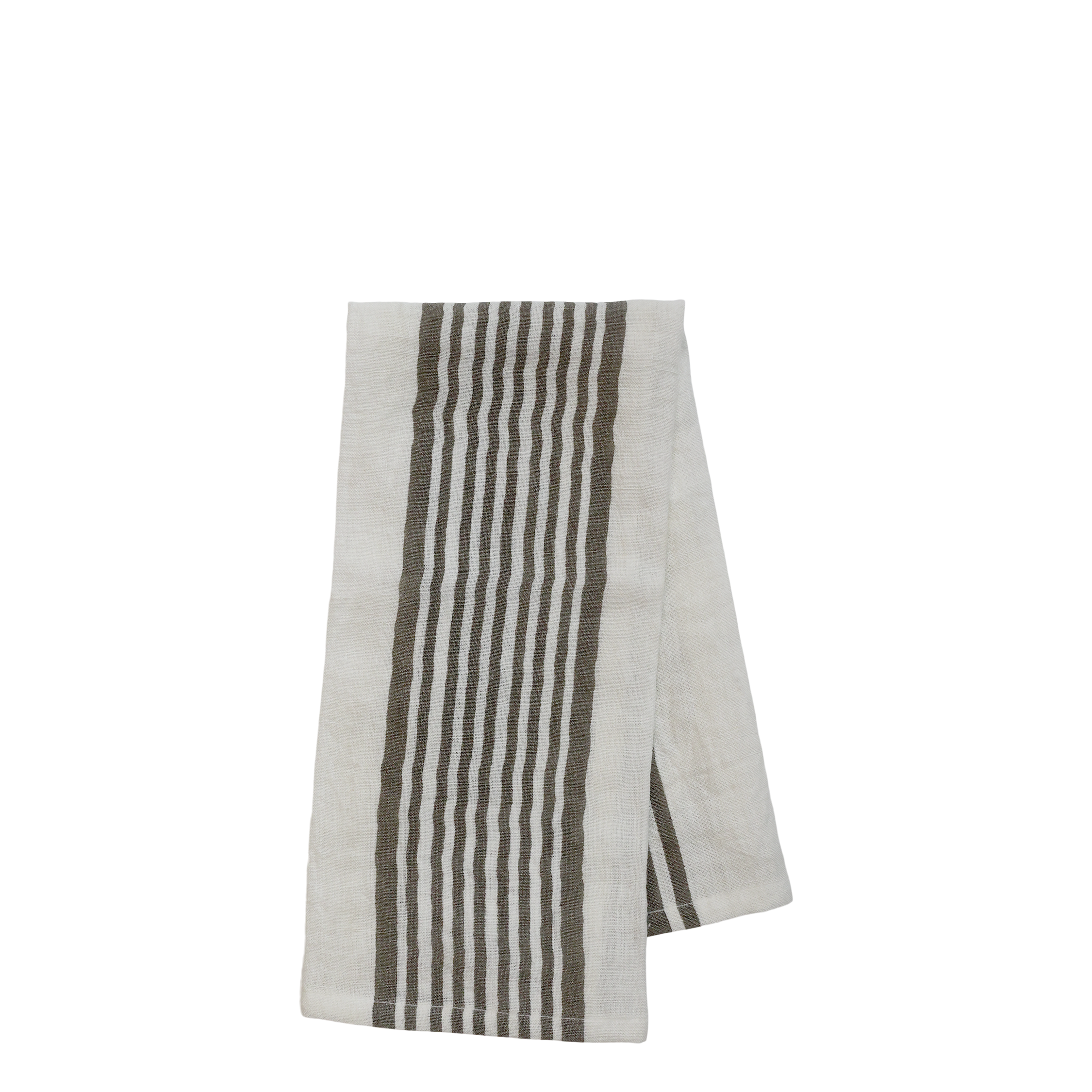 Éternel Tea Towel w. grain sack stripes L70/W50 cm French grey