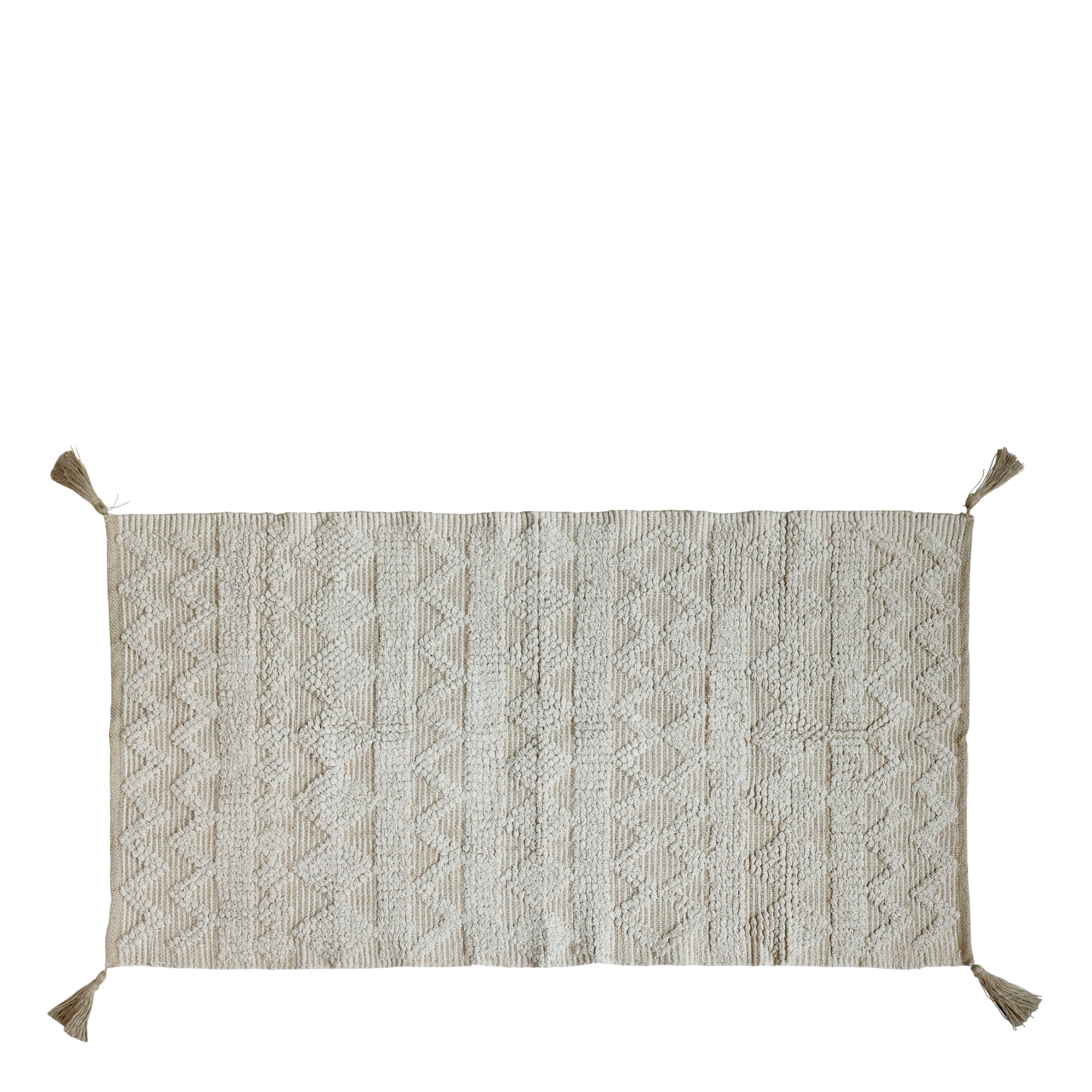 Runner w. tassels L150/W70 cm nature