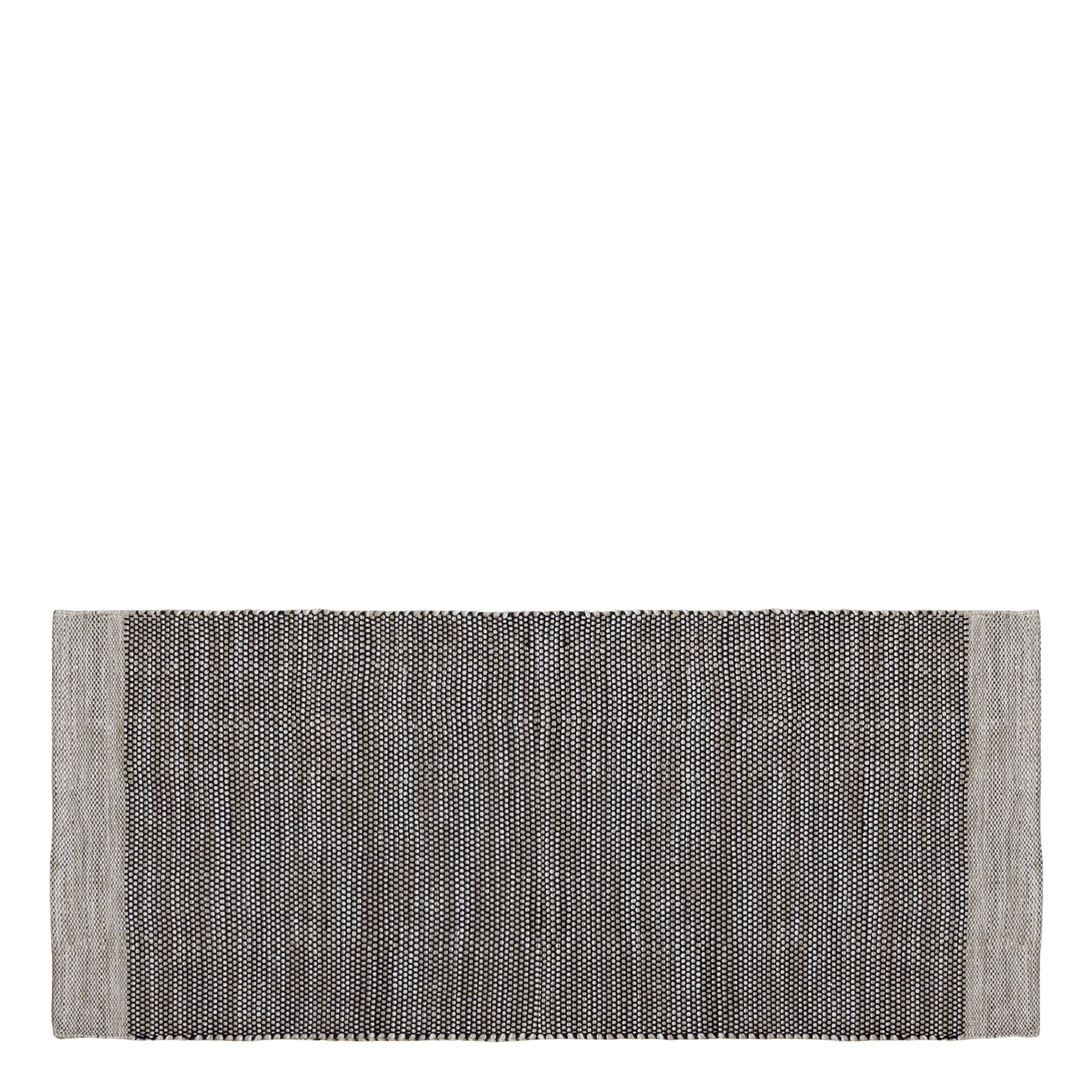 Rug of surplus yarn L160/W70 cm antique black