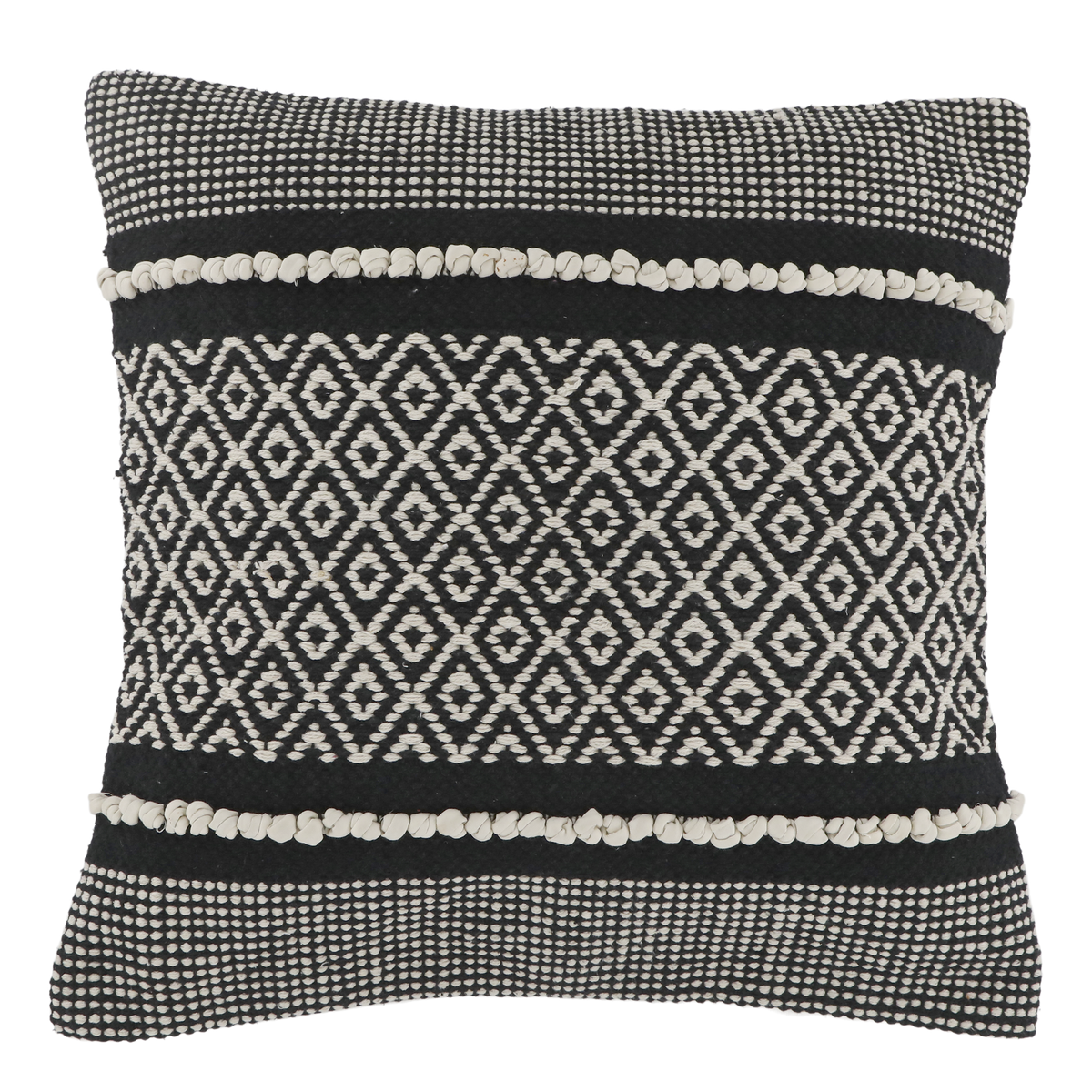 Kissenbezug Aix 50x50 cm Baumwolle Schwarz