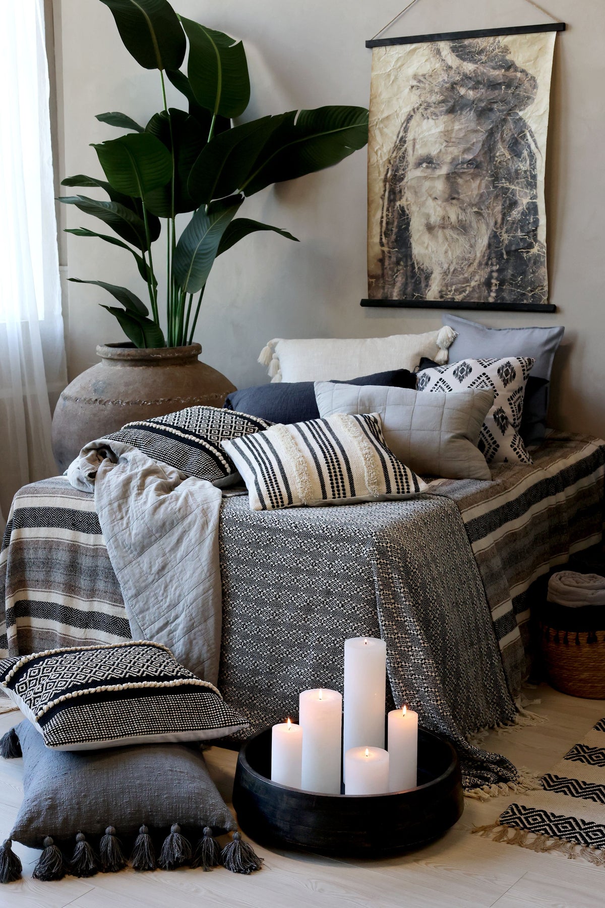 Kissenbezug Aix 50x50 cm Baumwolle Schwarz