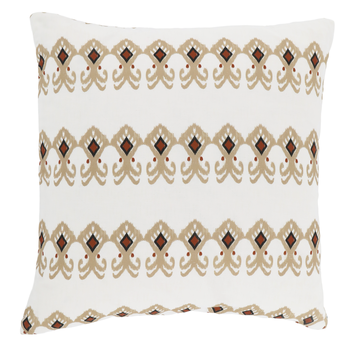 Kissenbezug Aix, Paisley-Motiv, 50x50 cm, Kohle & Terracotta