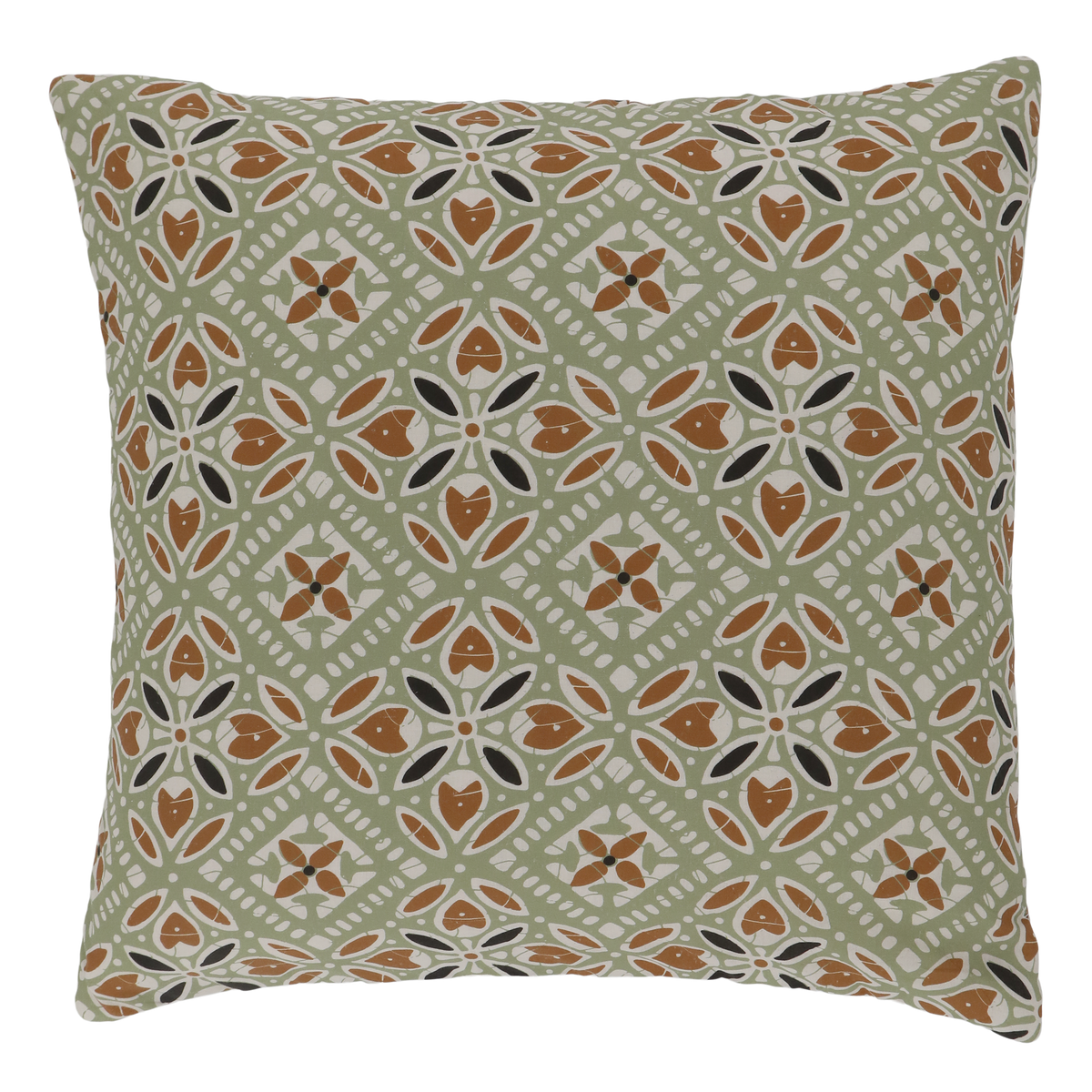 Kissenbezug 50x50 cm mit Batikmuster in Terracotta