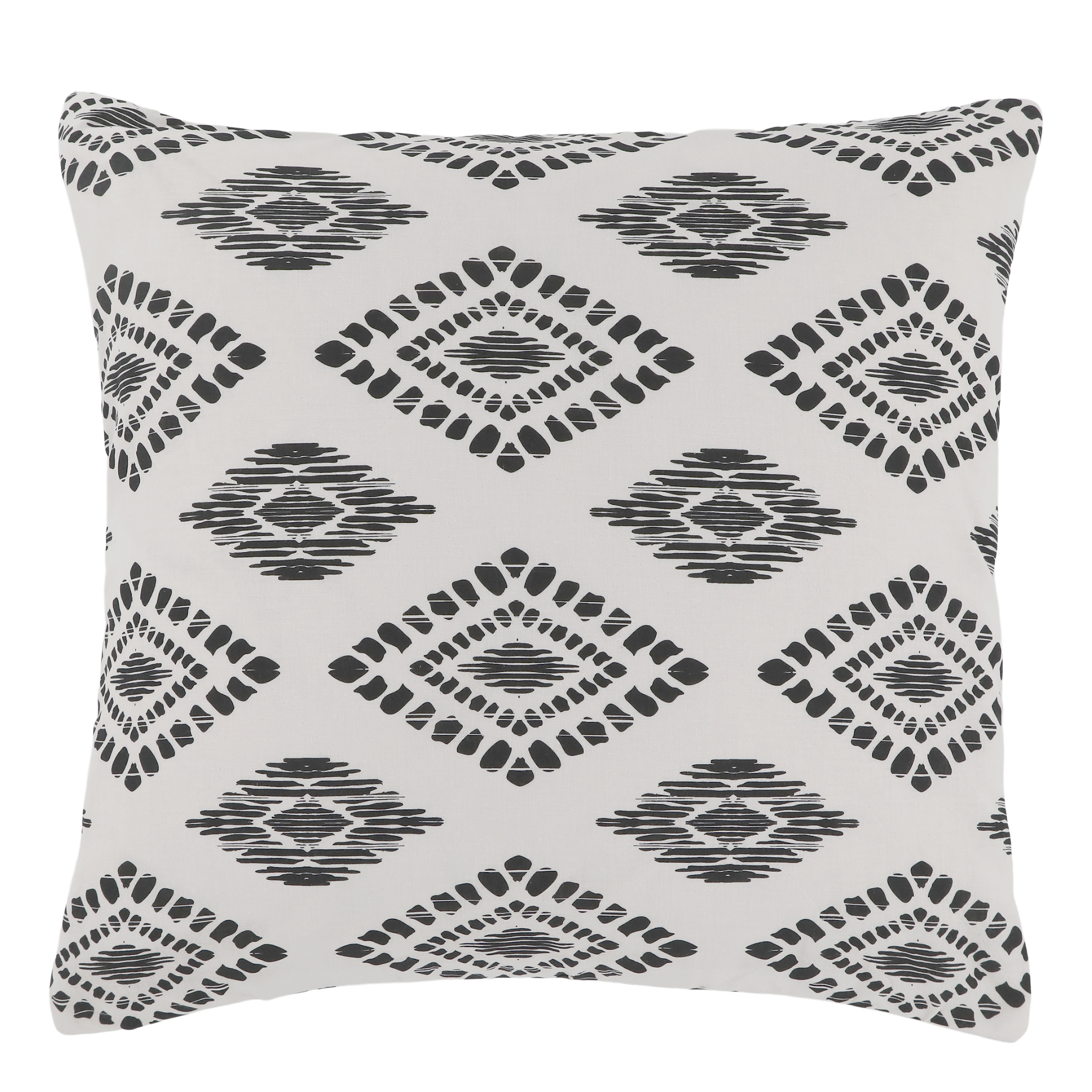 Aix Pillowcase w. ethnic pattern L50/W50 cm white & black
