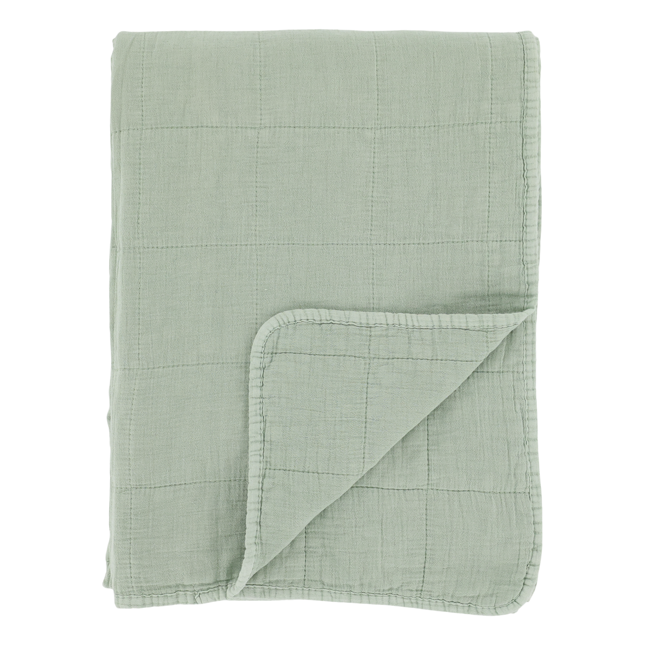 Aix Vintage Quilt L180/W130 cm verte
