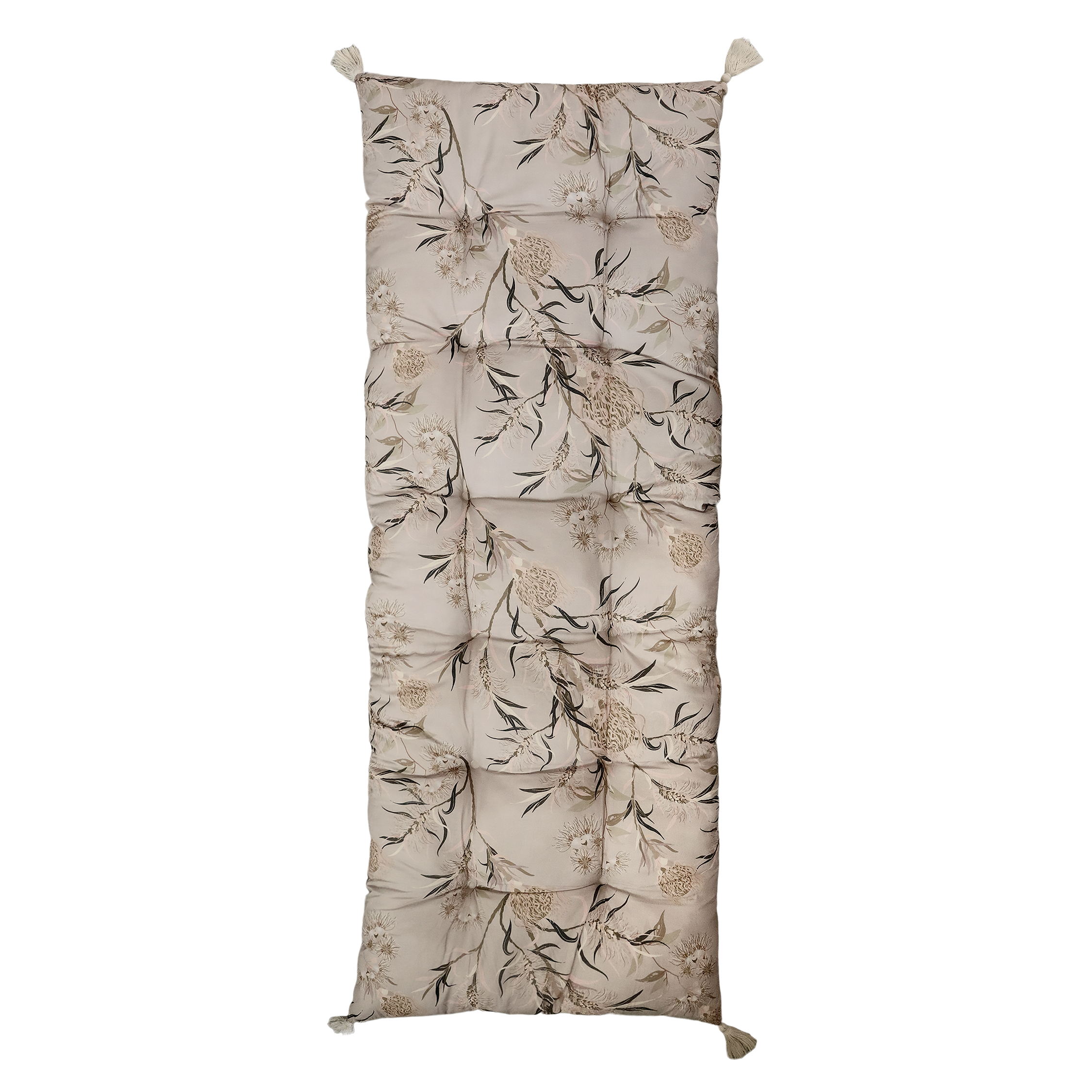 Aix Mattress w. flower pattern L180/W70 cm taupe