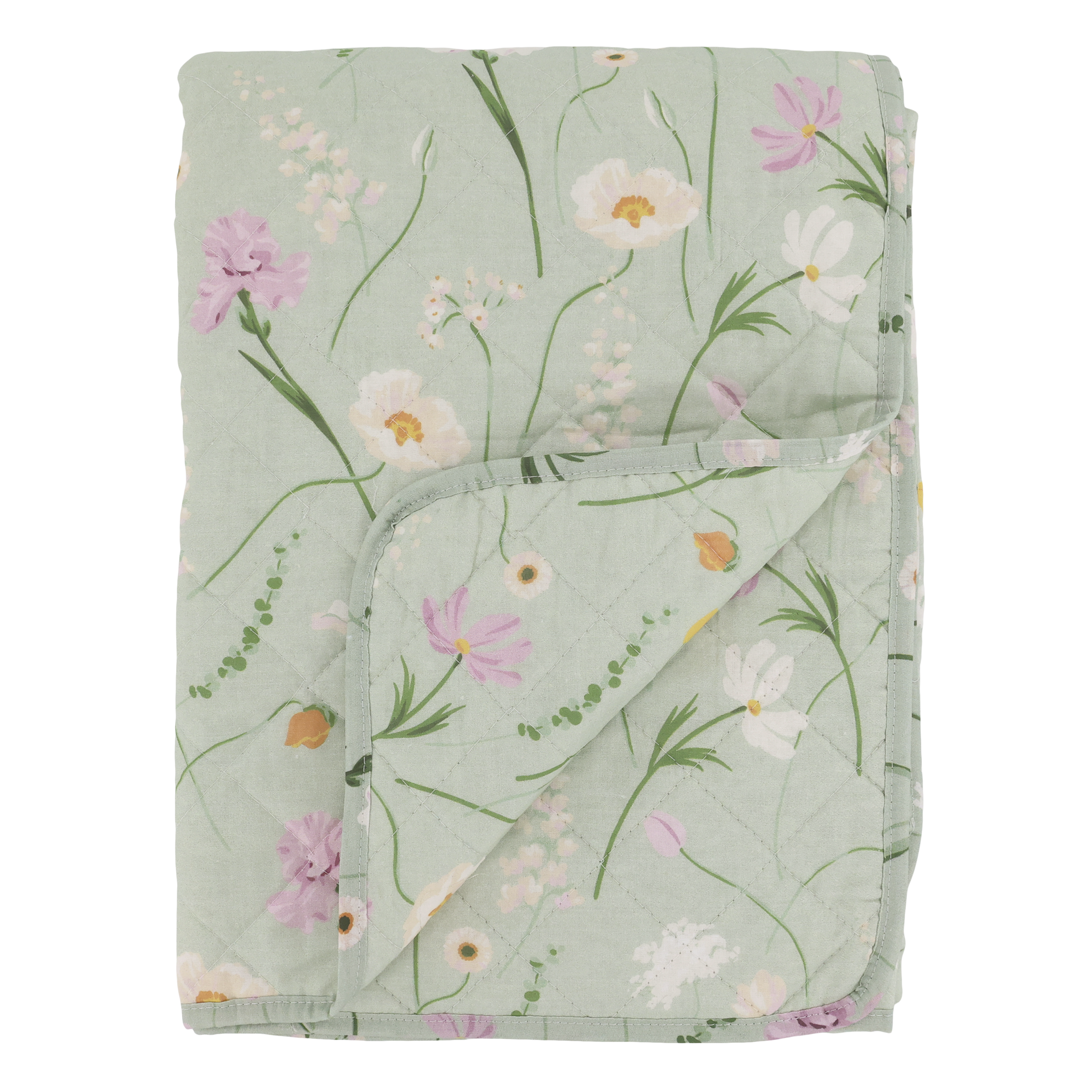 Quilt mit Blumenmuster, 180 cm lang, 130 cm breit