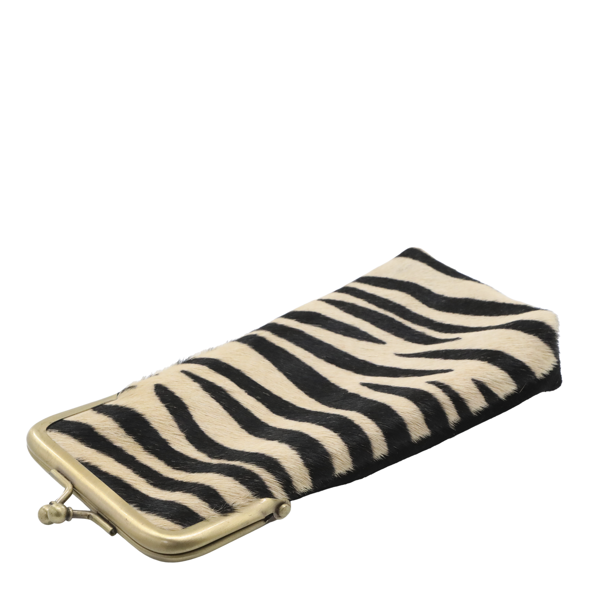 Etui aus Leder mit Zebradruck – Tasche für Kleinteile