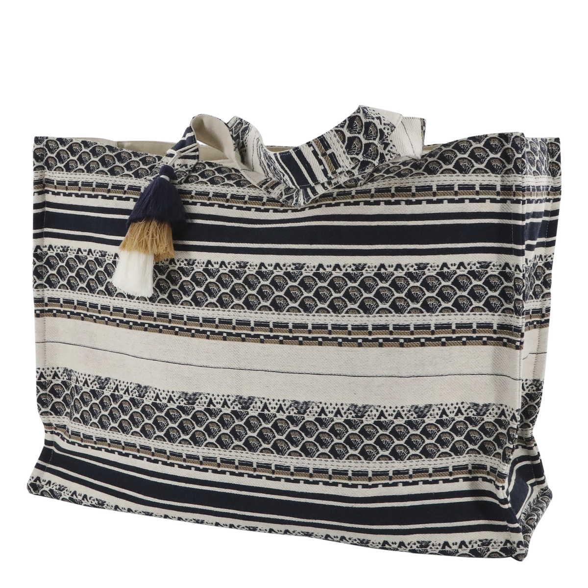 Sens Shopper Jacquardgewebt in Midnight – Tasche 53 cm lang