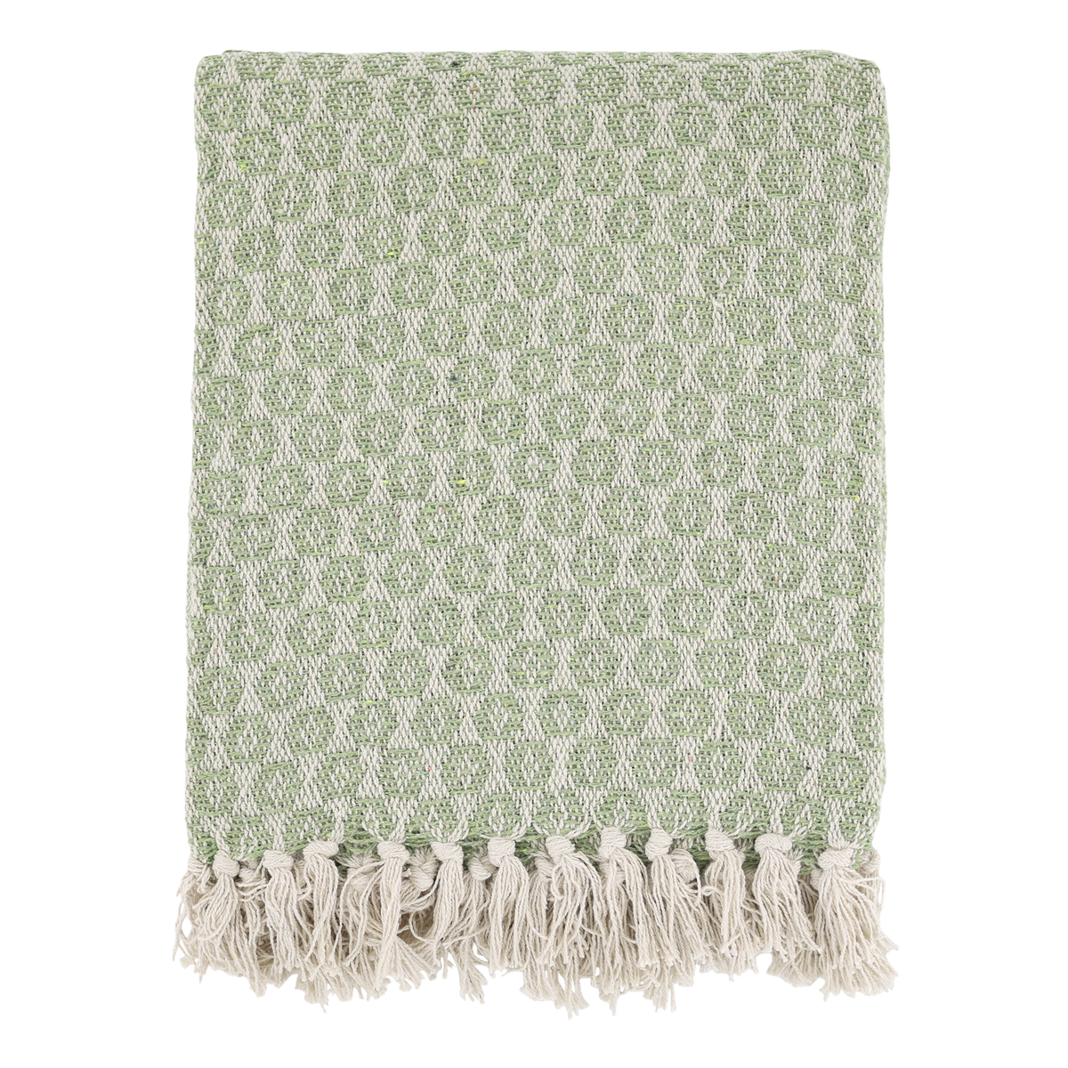 Baumwoll-Plaid in Grün, 150 cm lang, 130 cm breit