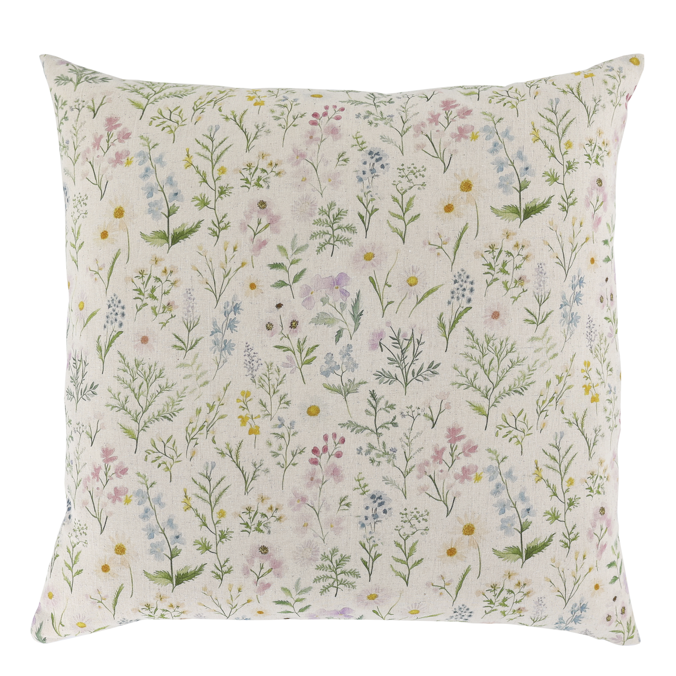 Aix Pillowcase w. wild flowers L60/W60 cm opal and cream