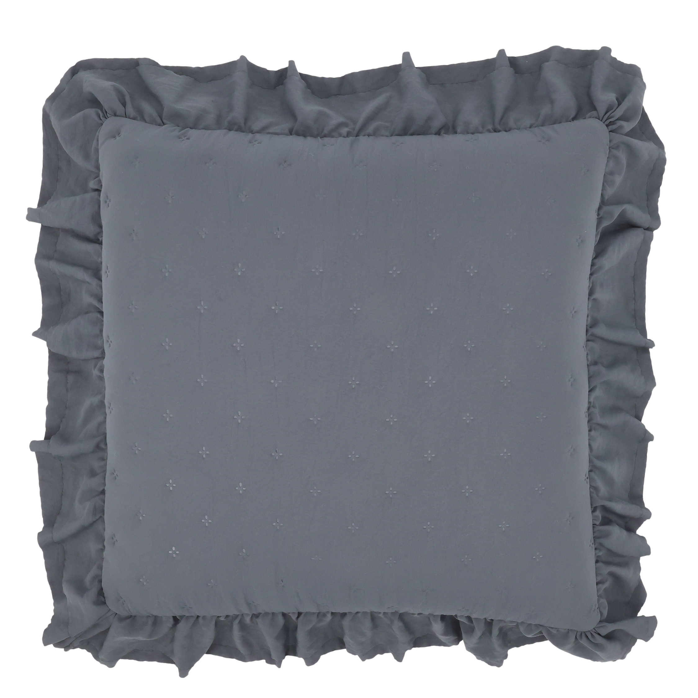 Aix Soft Pillowcase w. frilled edge L50/W50 cm midnight