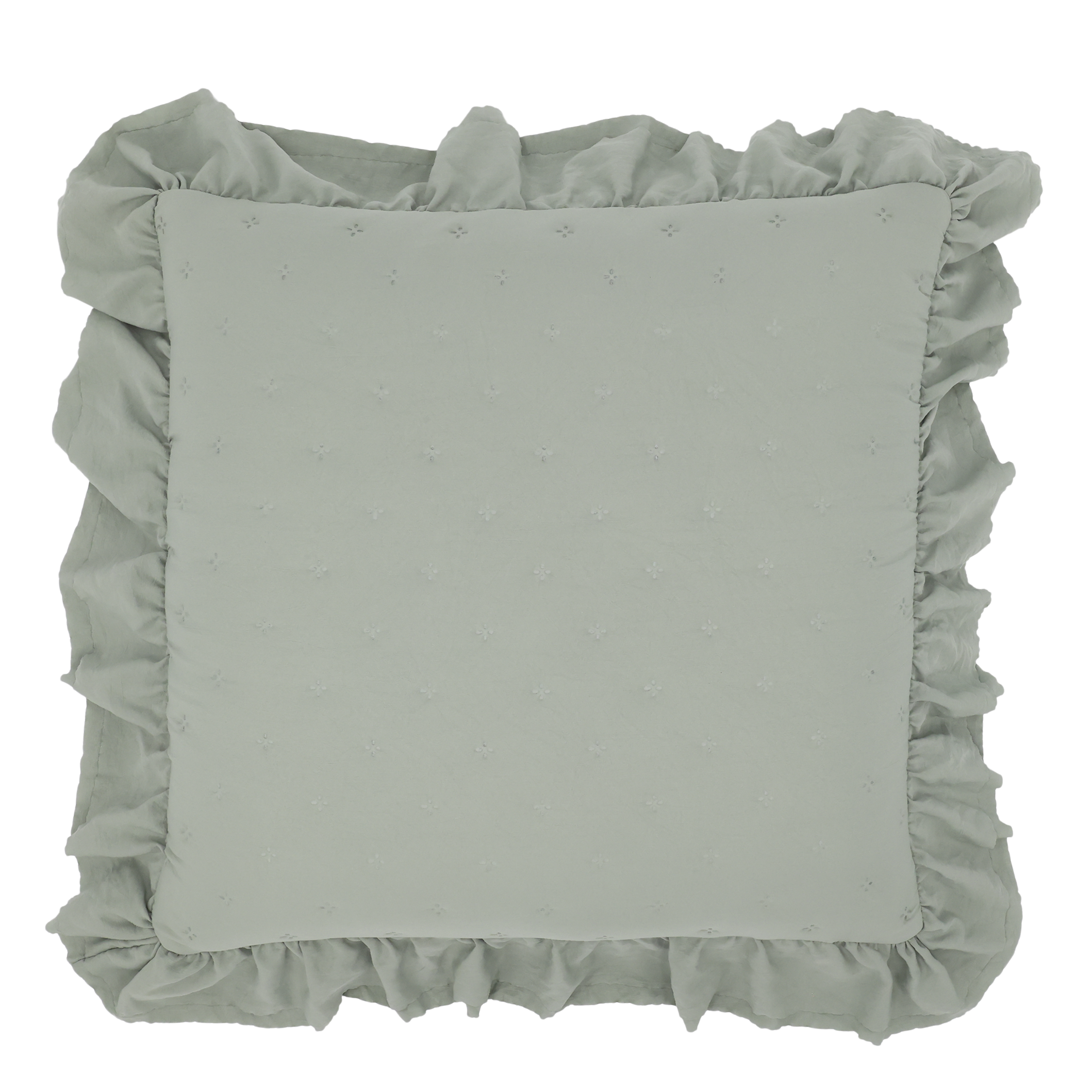 Aix Soft Pillowcase w. frilled edge L50/W50 cm opal
