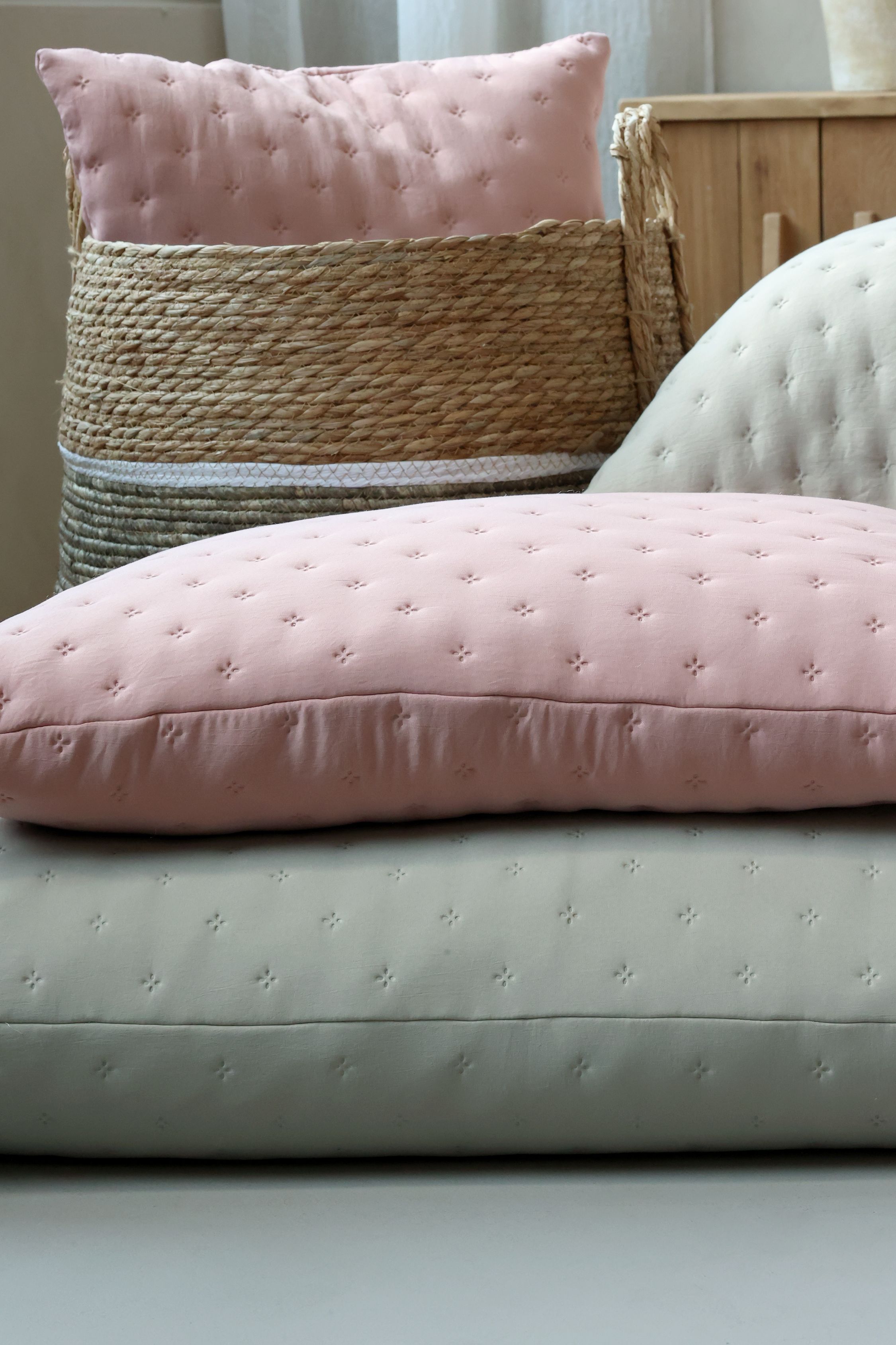 Kissenbezug Aix Soft in Old Rose, 70 cm x 50 cm