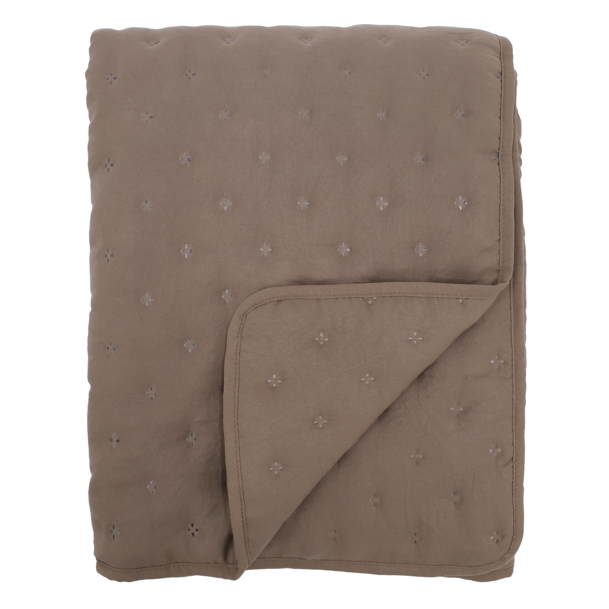 Aix Soft Quilt in Walnuss, 180 cm lang, 130 cm breit