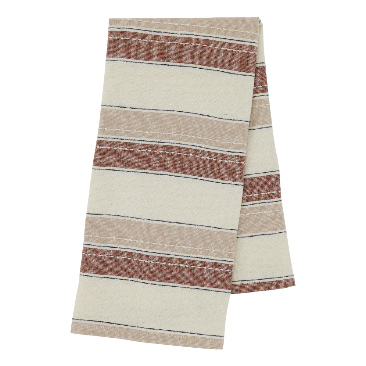 Geschirrtuch mit Streifen für die Küche, Rosa & Terracotta