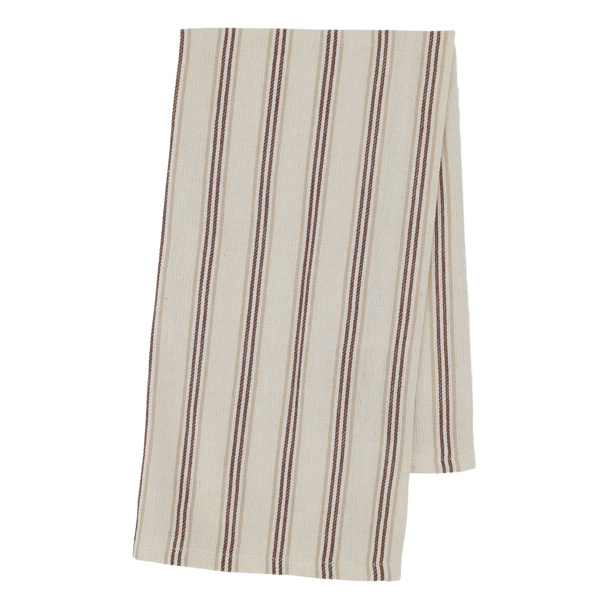 Geschirrtuch aus Baumwolle, 70 cm x 50 cm, Creme und Mokka