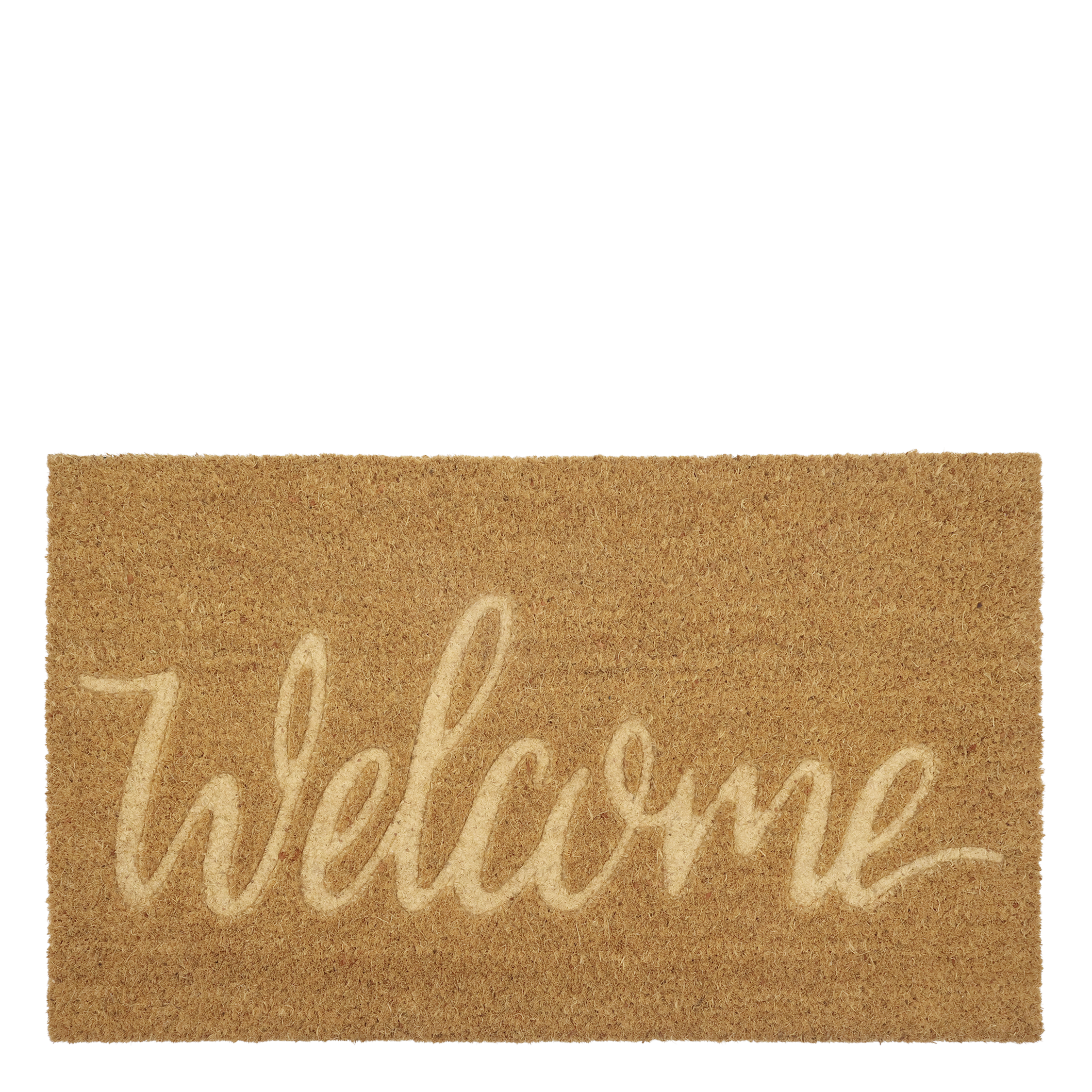 Door Mat Welcome H1.5/L75/W45 cm nature
