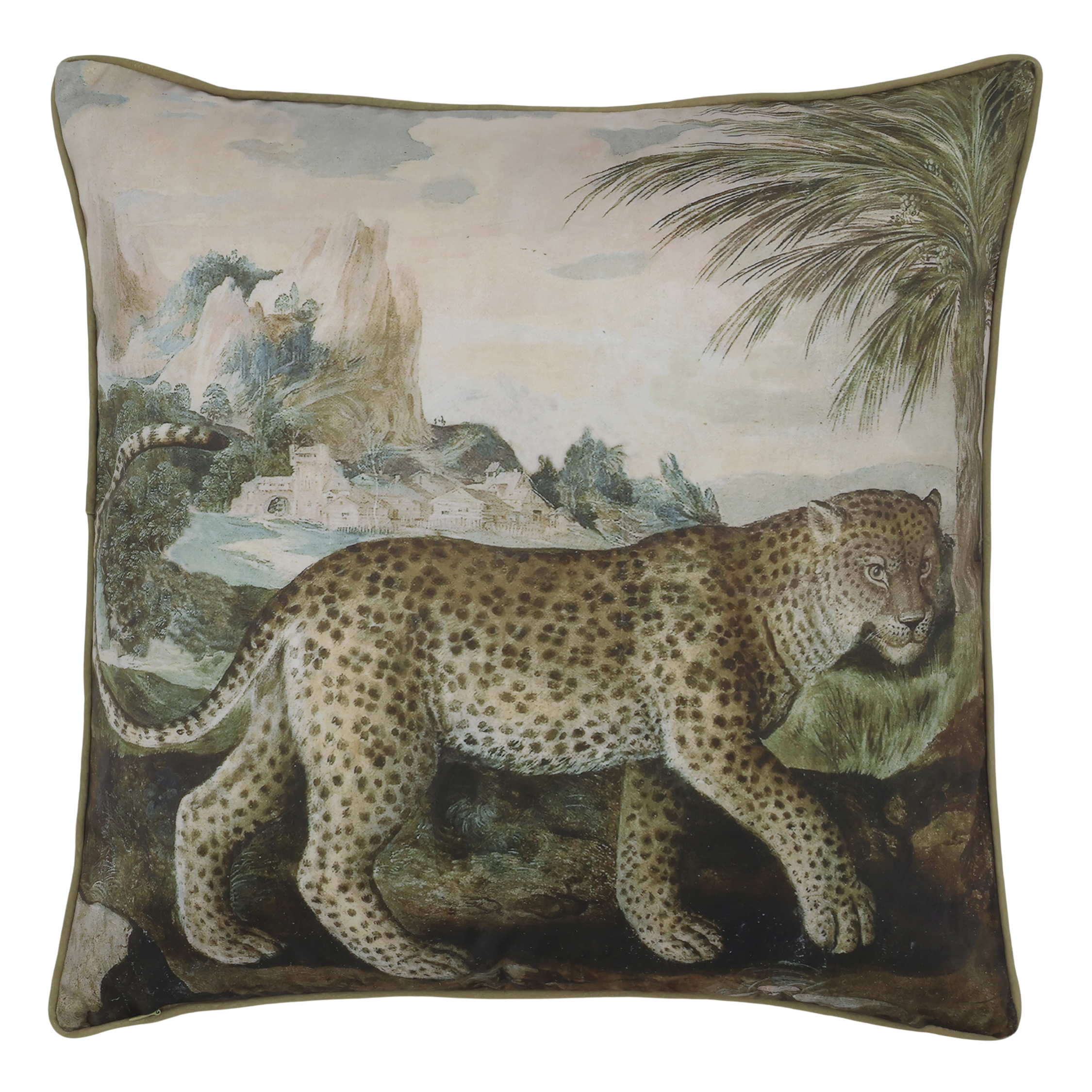 Kissenbezug 50x50 cm mit Tierdruck, mehrfarbig