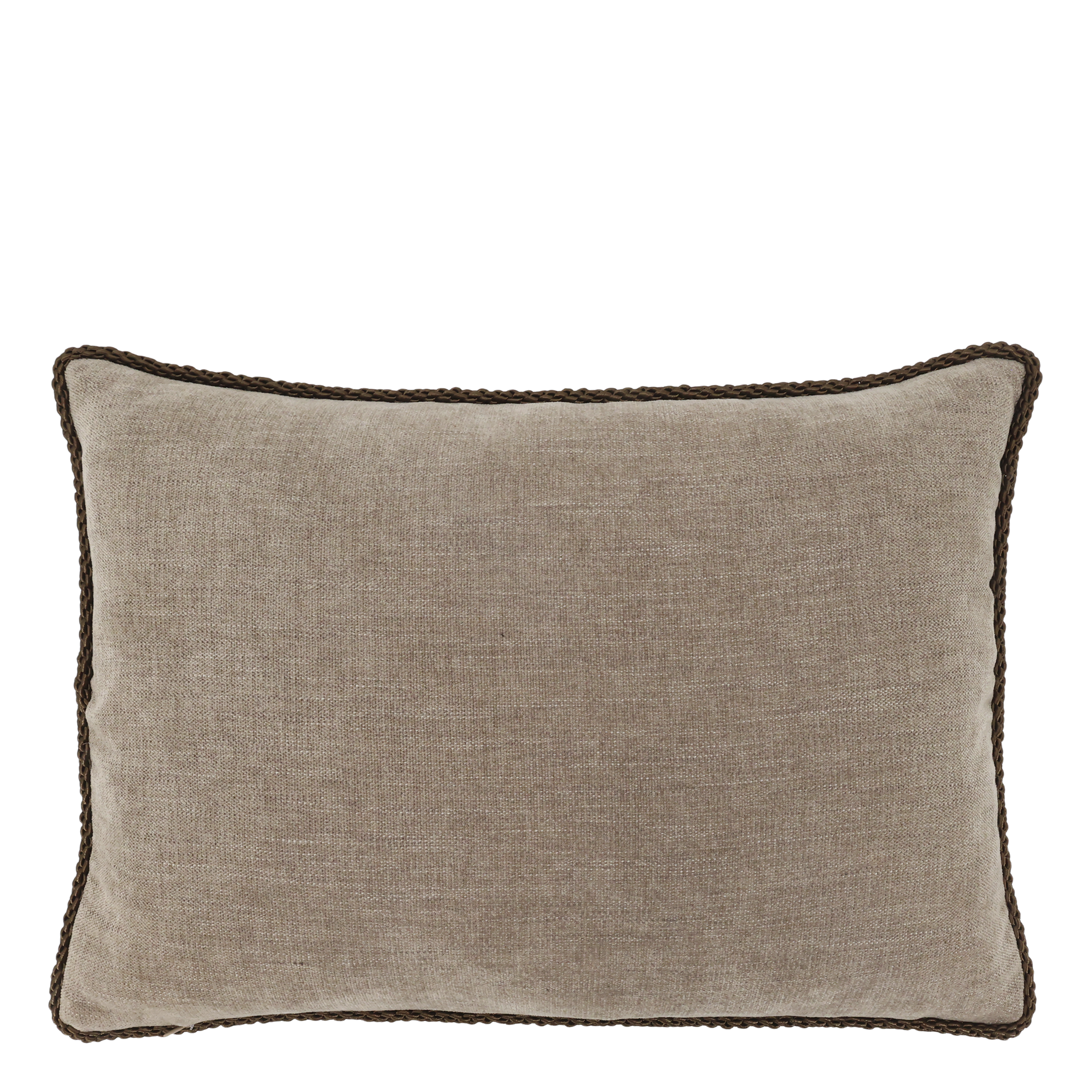 Aix Pillowcase chenille w. piping L50/W35 cm latte