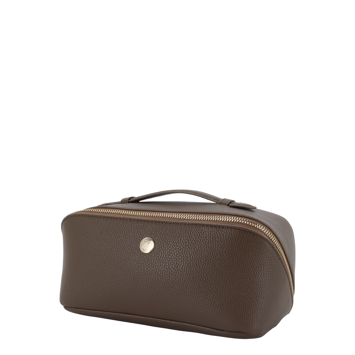 Kulturtasche coffee mit 2 Fächern und 4 Taschen
