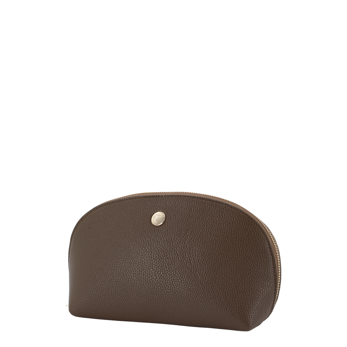 Kulturtasche coffee aus PU und Baumwolle, 20,5 cm lang
