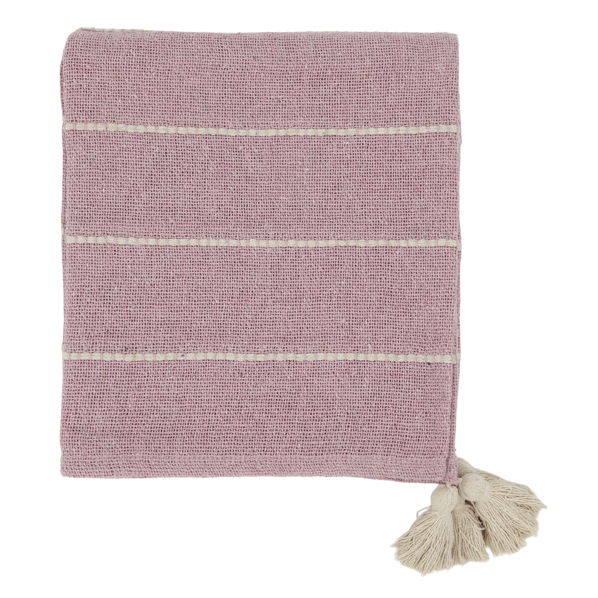 Plaid Decke Aix Baumwolle rosa 130x150 cm