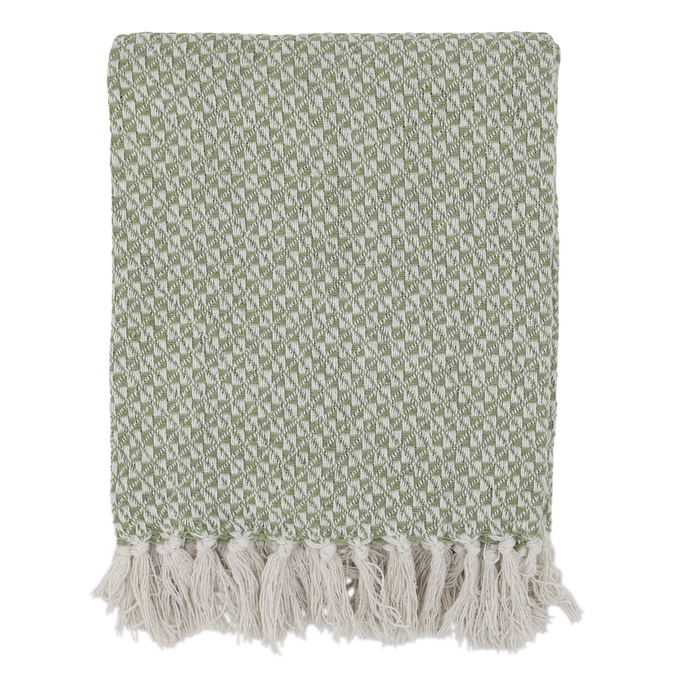 Baumwoll-Plaid Aix in Grau, 150 x 130 cm