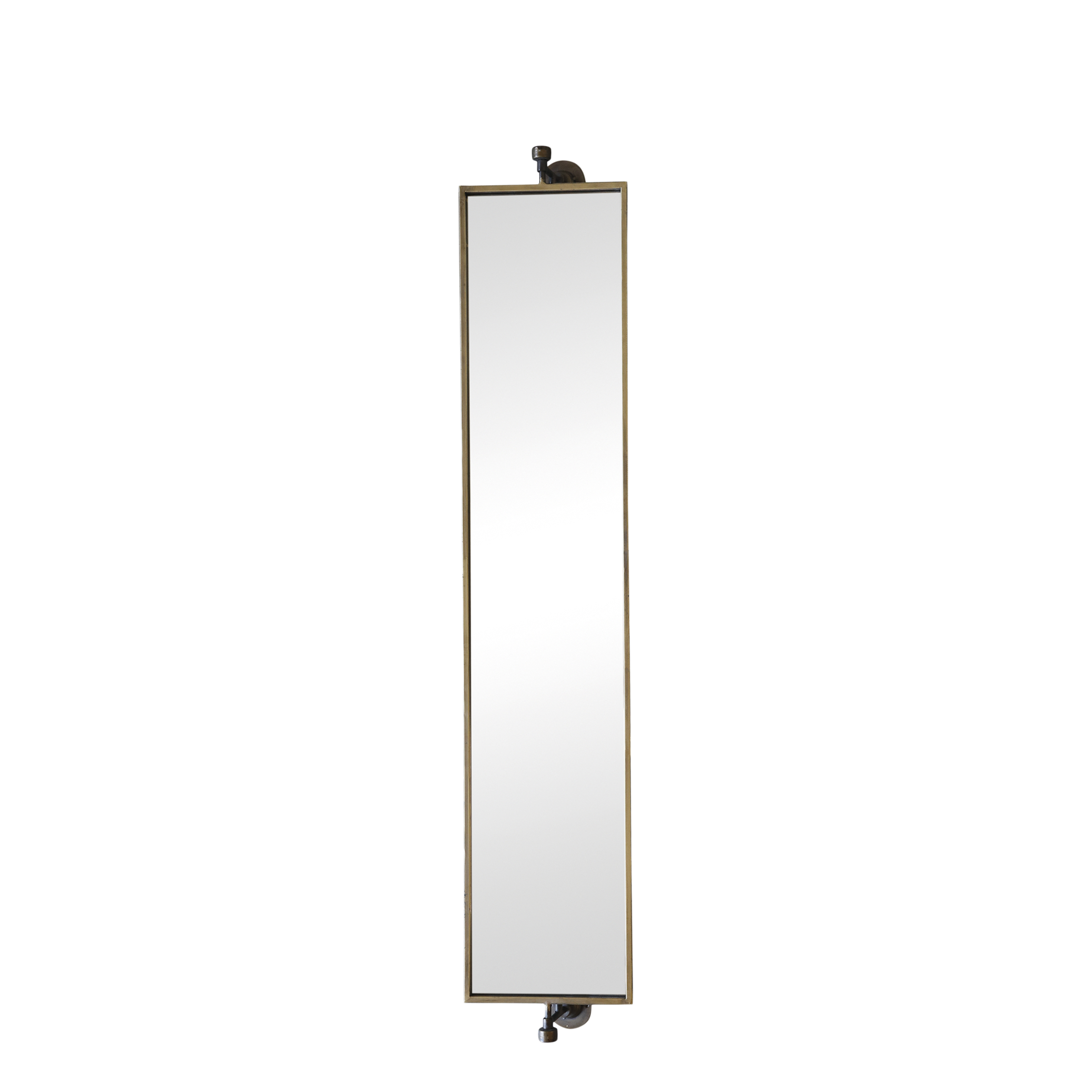 Mirror for wall H144/L27/W13 cm antique brass