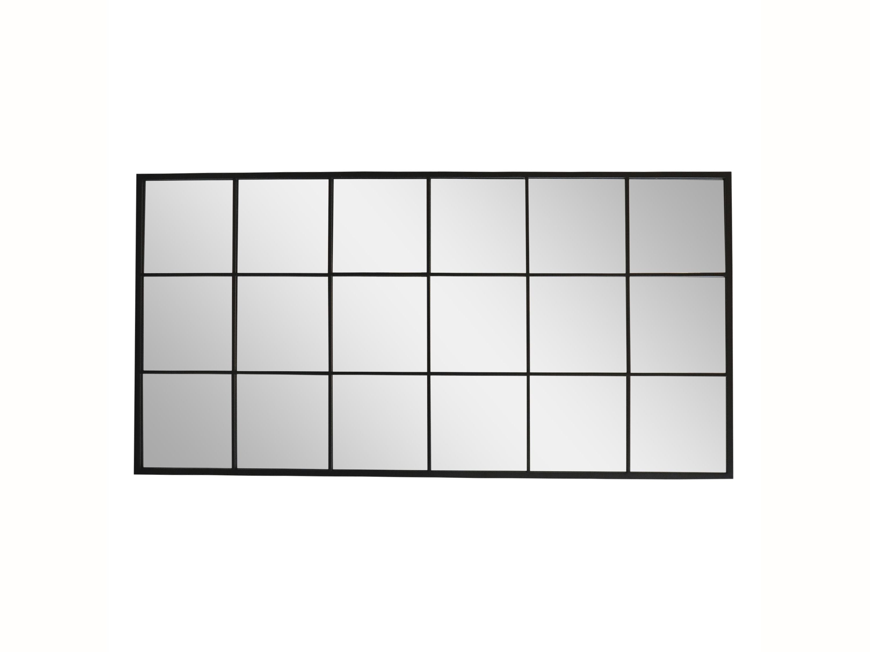 Factory Spiegel 180 cm hoch Antique Schwarz