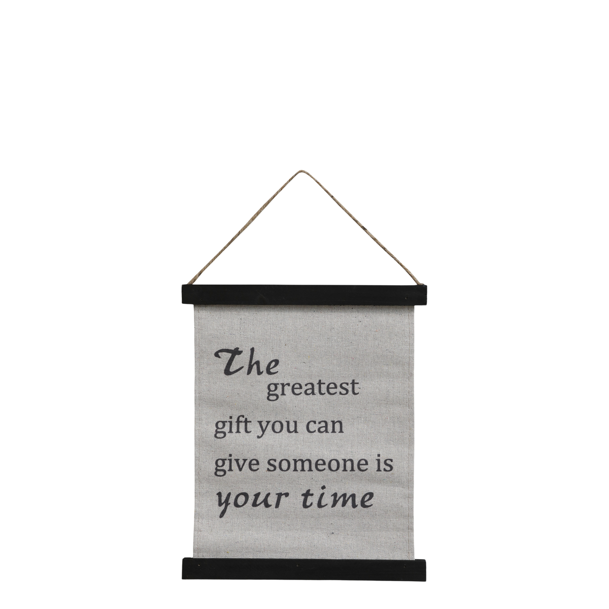 Leinwandbild mit Text, 22x30 cm, antique schwarz