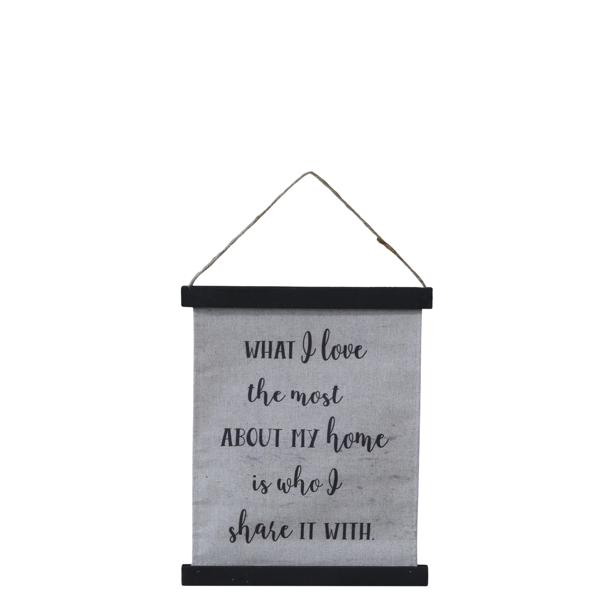 Leinwandbild mit Text, 29x24 cm, antique schwarz