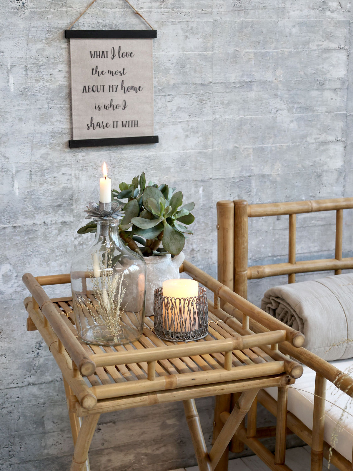 Leinwandbild mit Text, 29x24 cm, antique schwarz