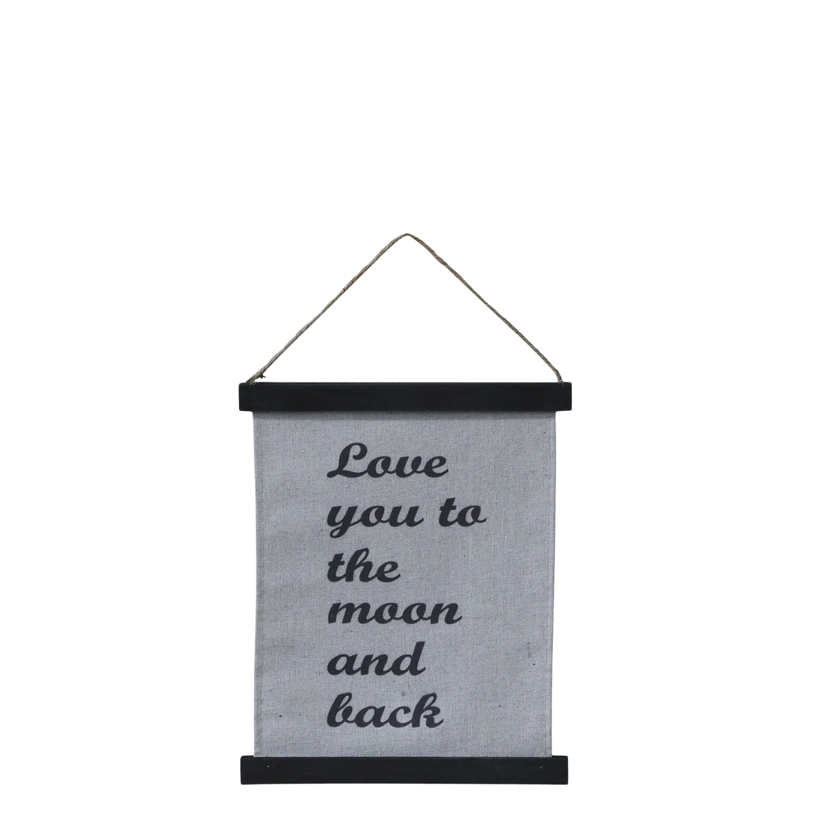 Leinwandbild mit Text, 29x24 cm, antique schwarz