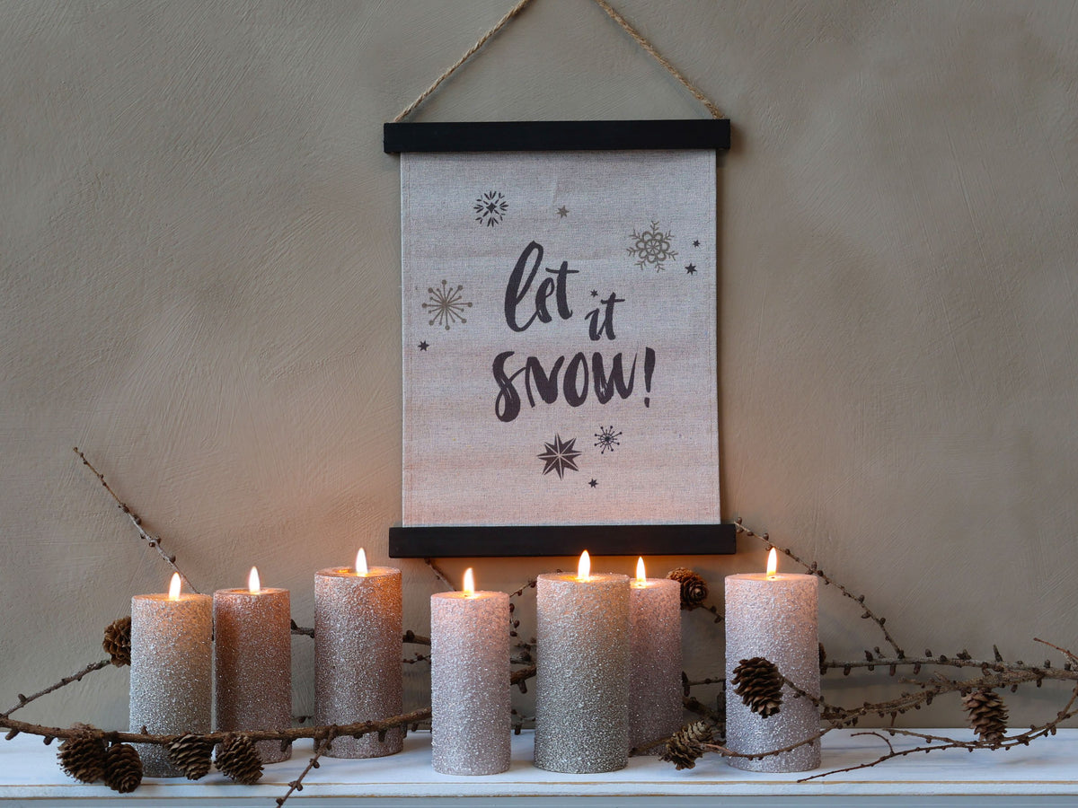Leinwandbild mit Spruch, 24x29 cm, antique schwarz